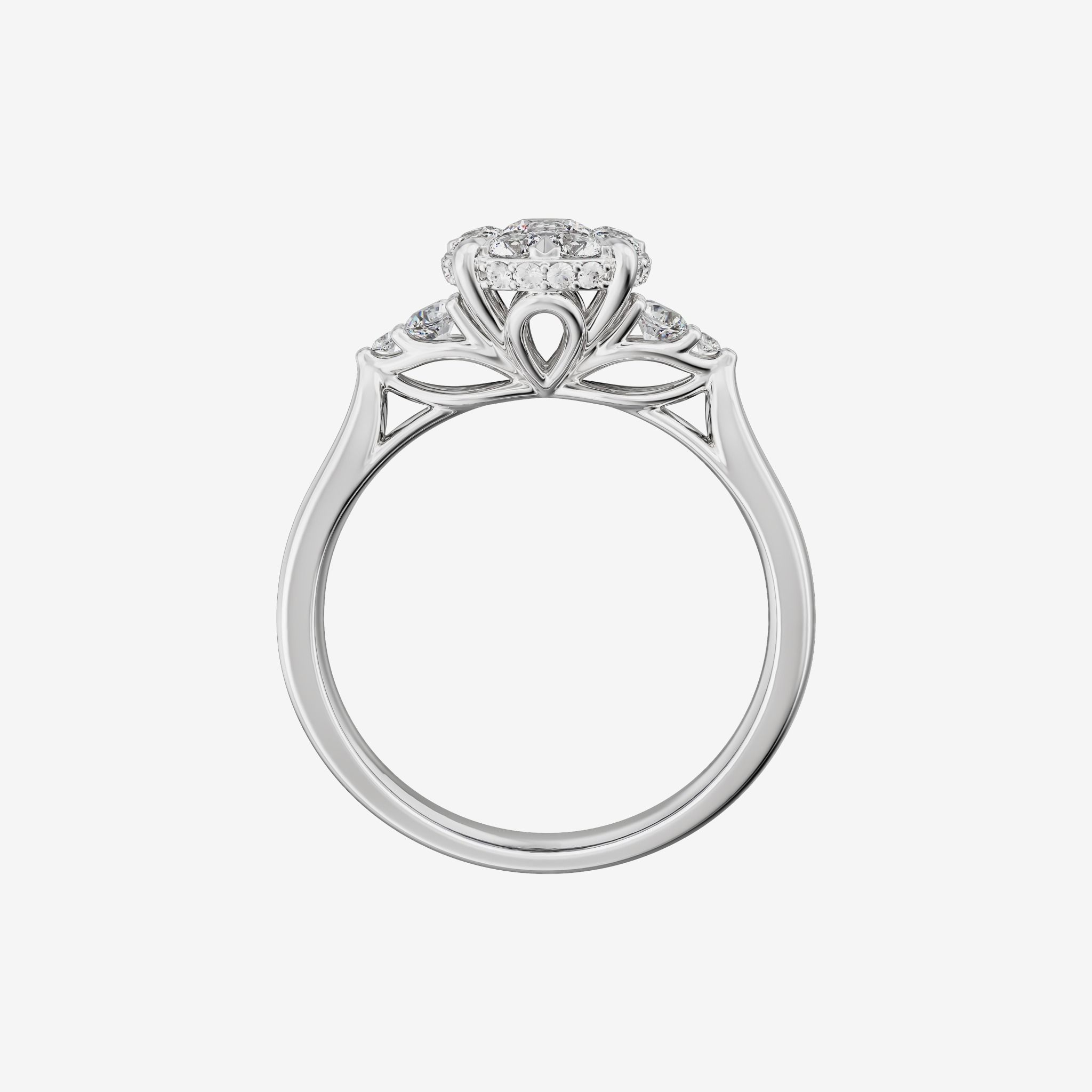 ACCENTED CLUSTER RING