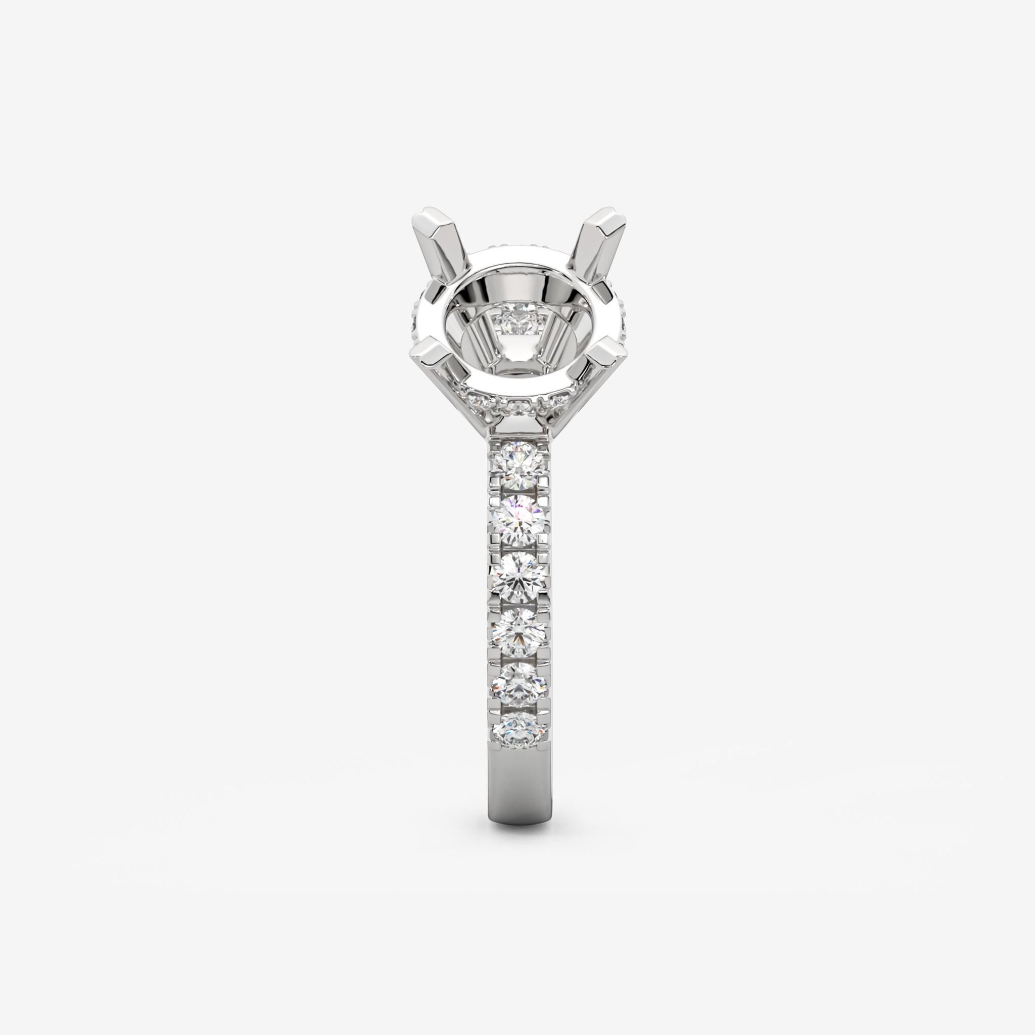 ACCENTED SEMI-SET ENGAGEMENT RING