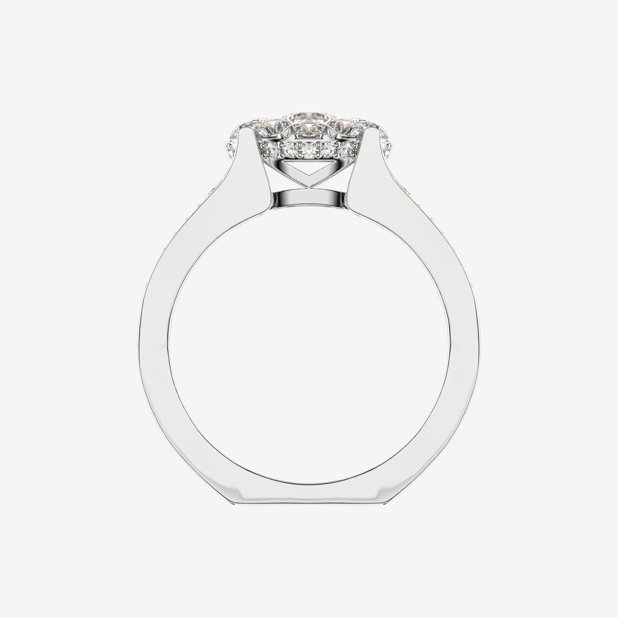 ACCENTED CLUSTER RING