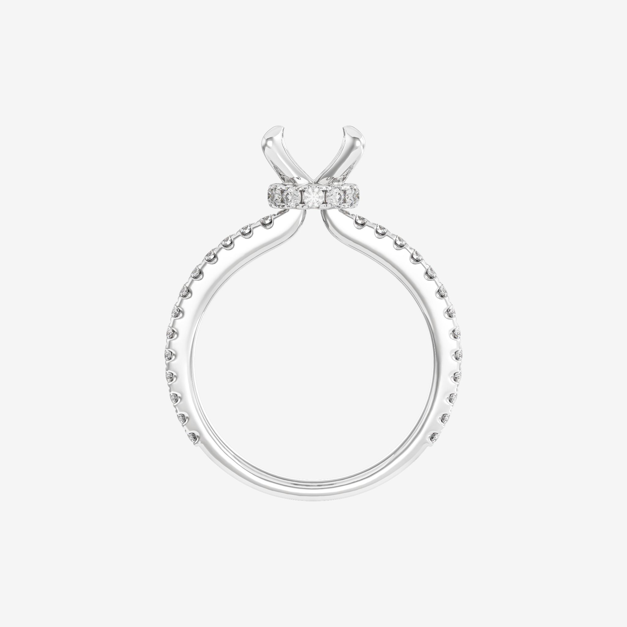 ACCENTED SEMI-SET ENGAGEMENT RING