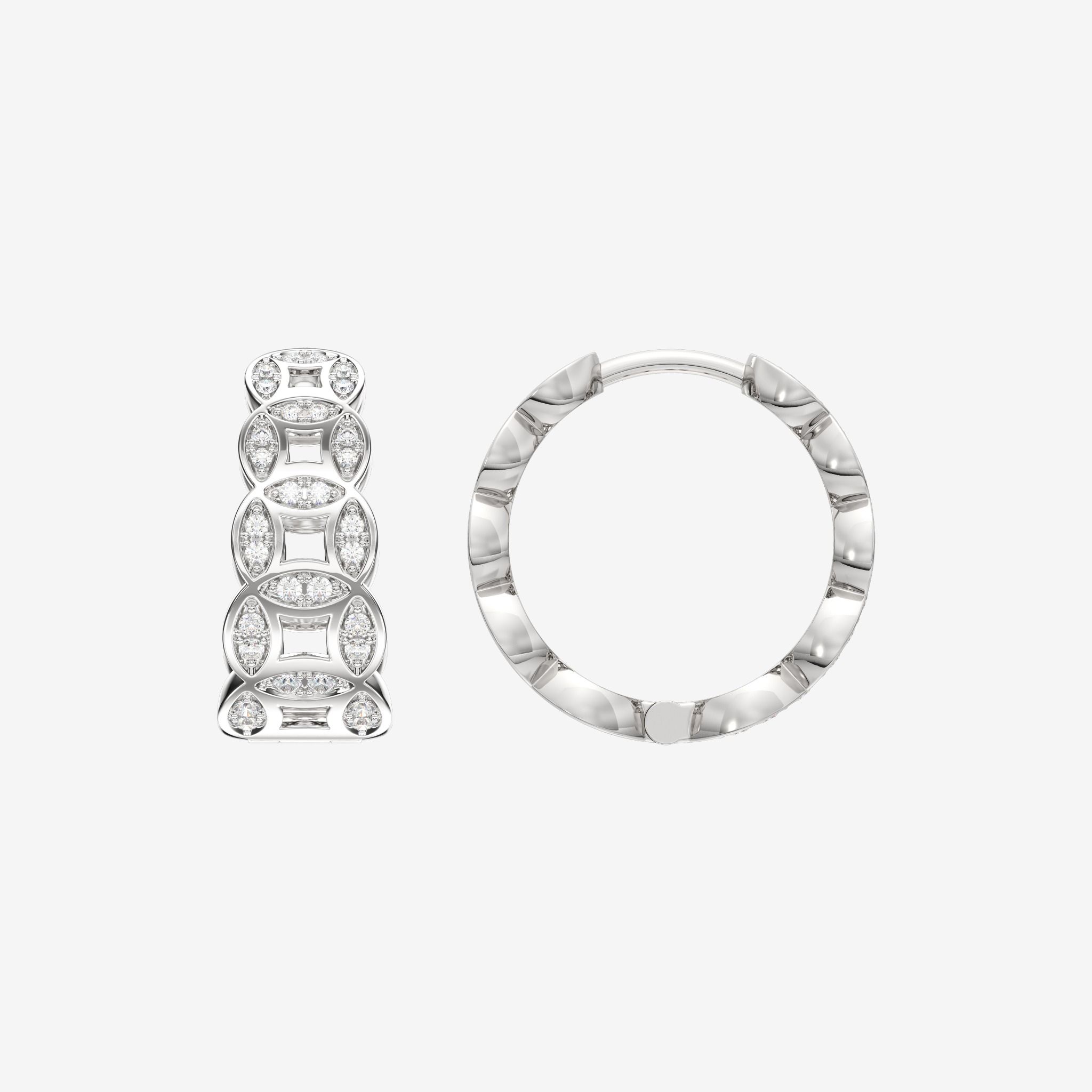COIN HOOP EARRINGS