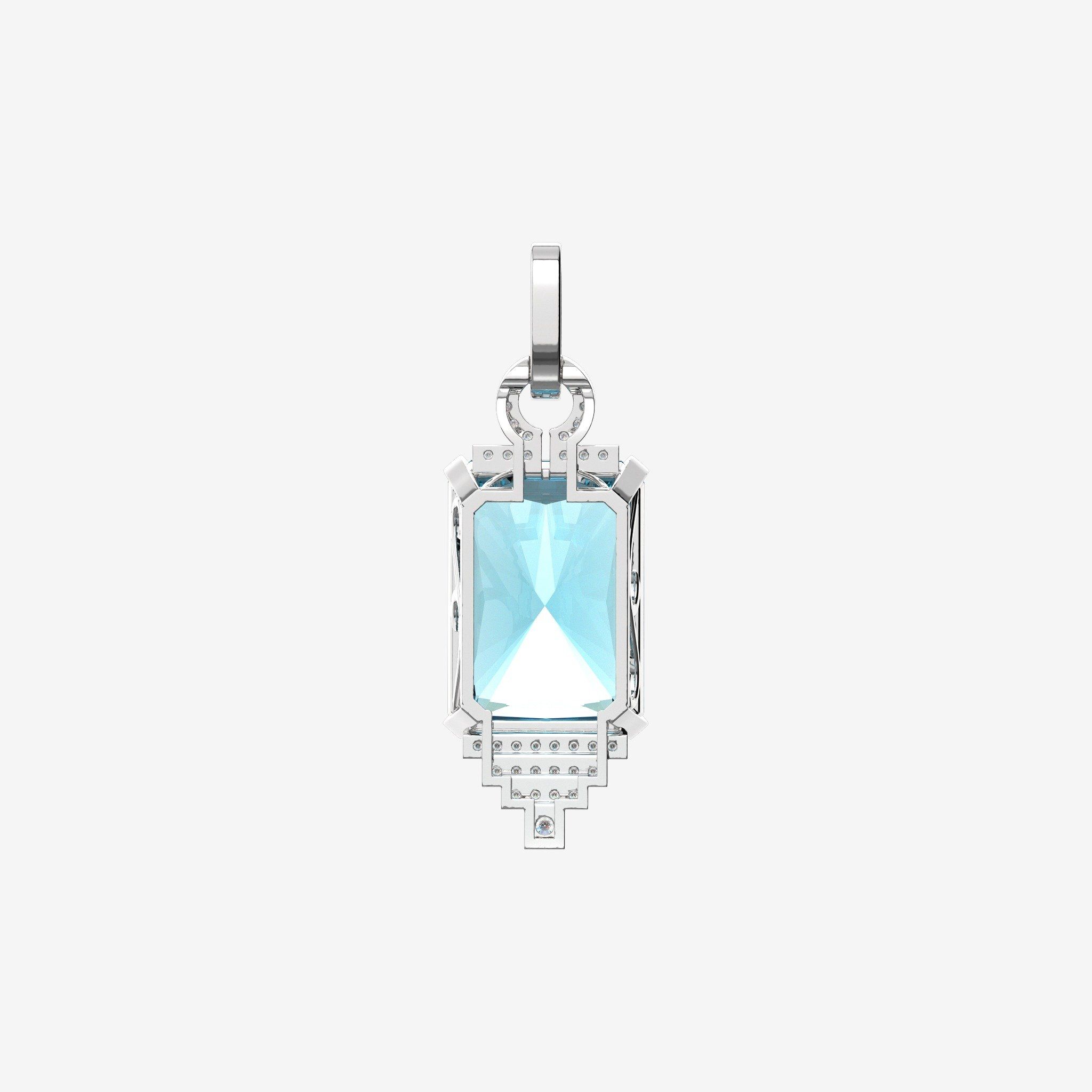 GEMSTONE DROP PENDANT