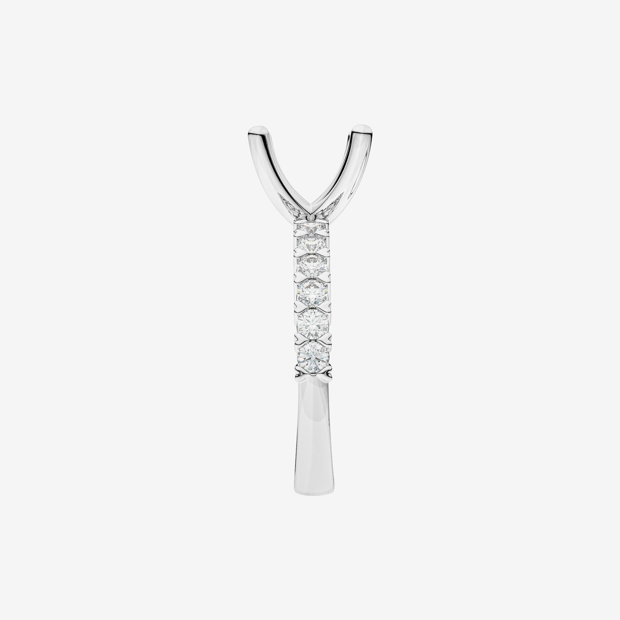 ACCENTED SEMI-SET ENGAGEMENT RING