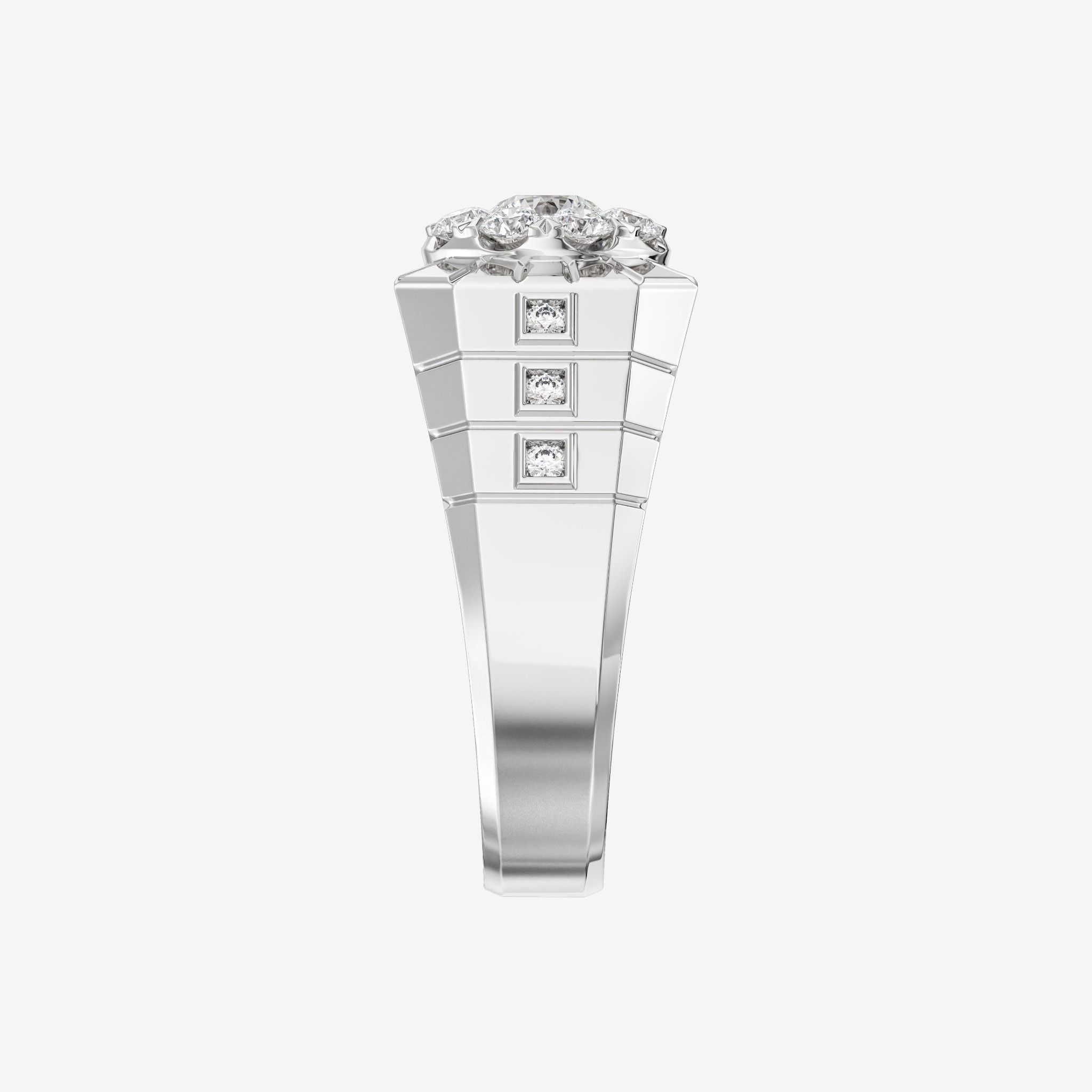 ACCENTED CLUSTER RING