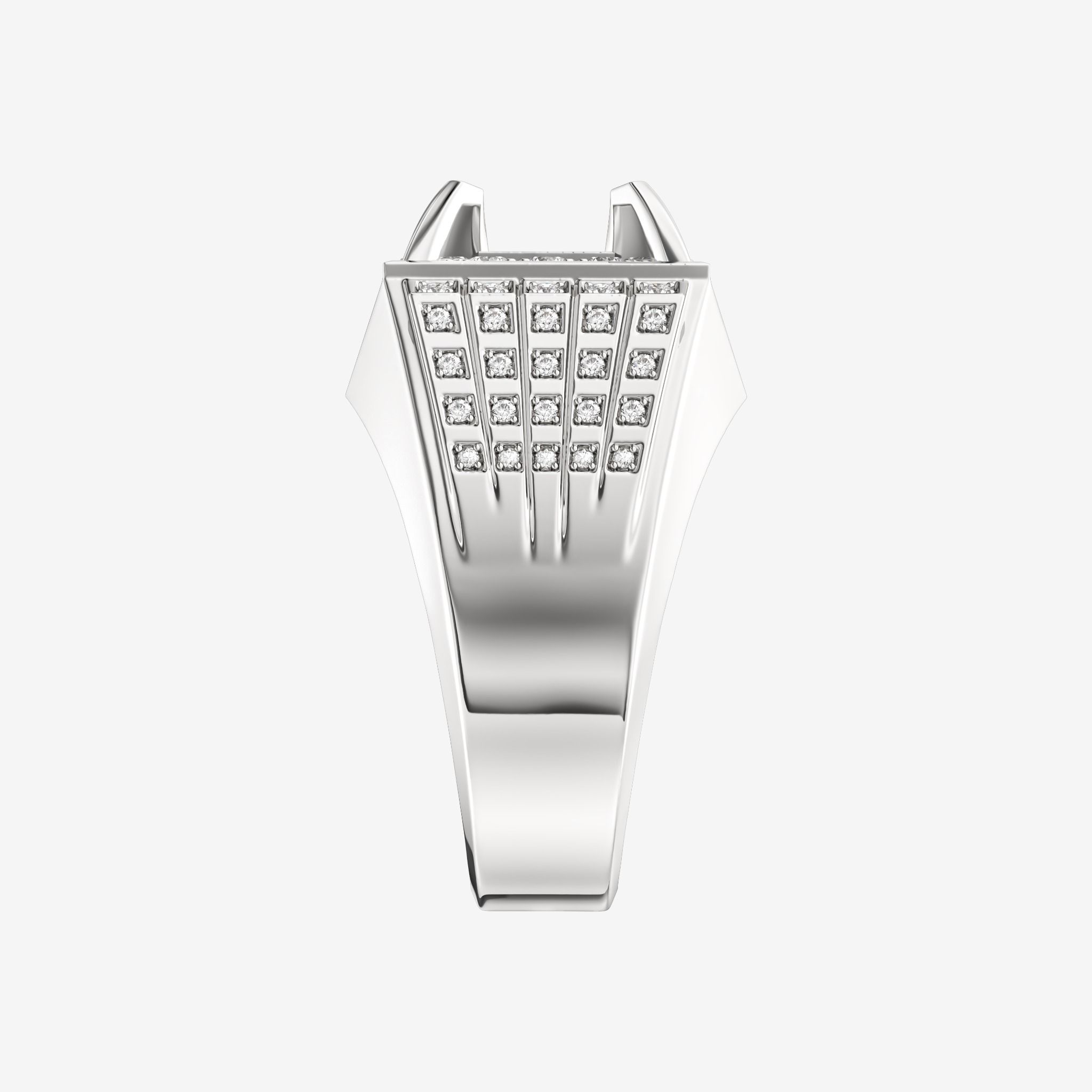 ACCENTED SEMI-SET MEN RING