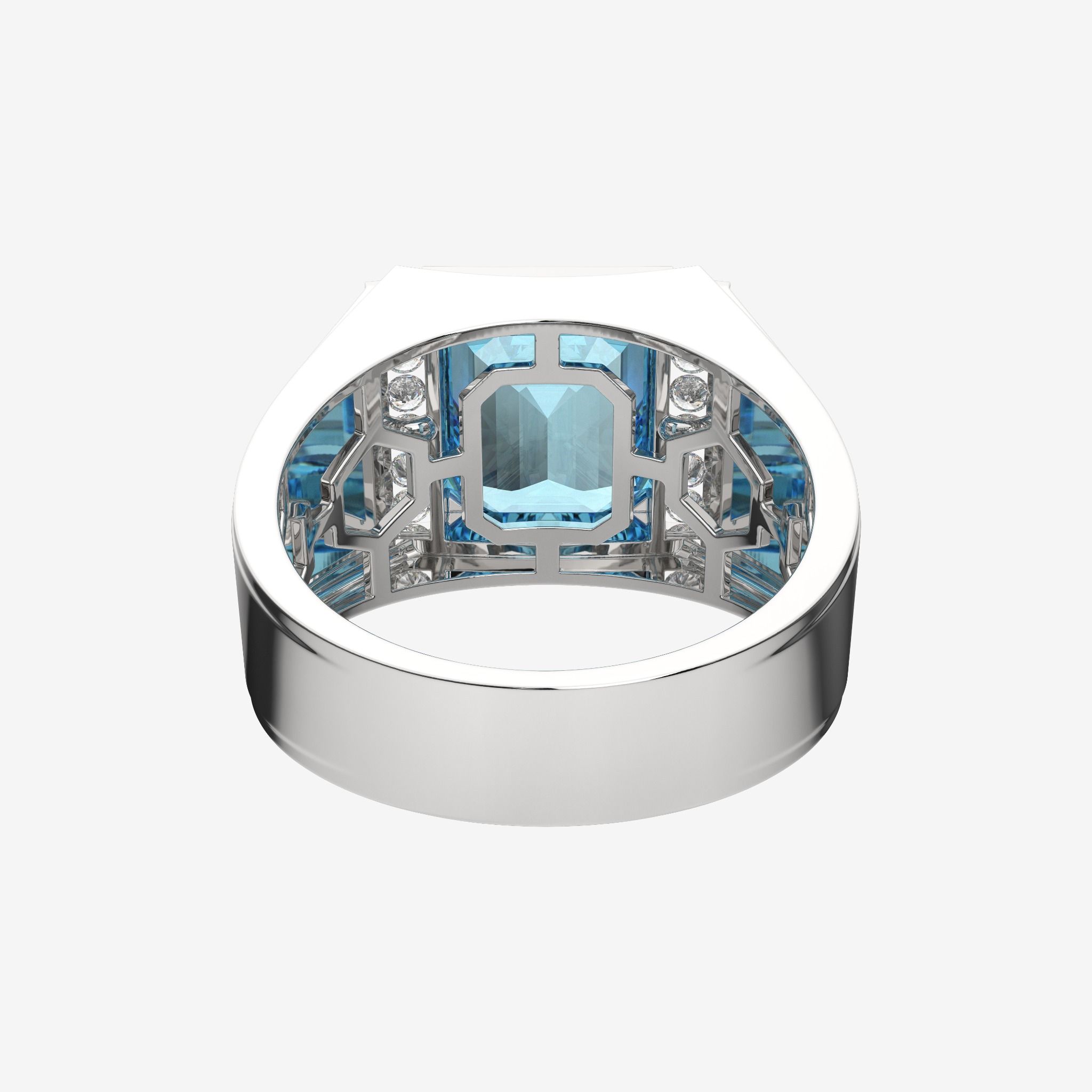 EMBOSSED ZODIAC MEN RING