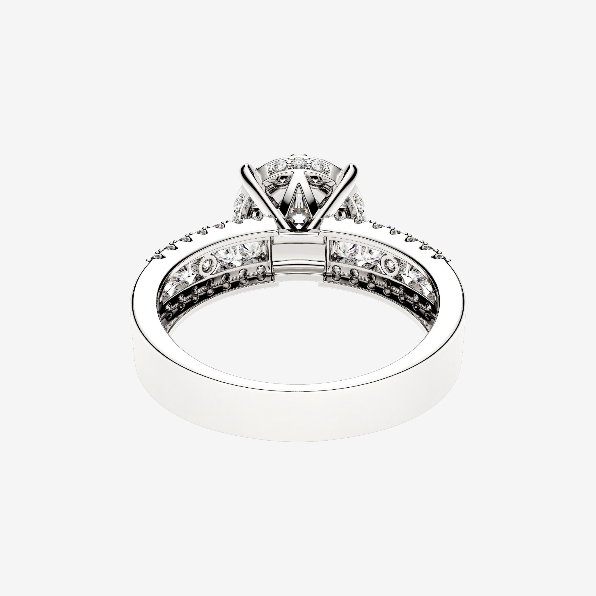 DOUBLE SHANK CLUSTER RING