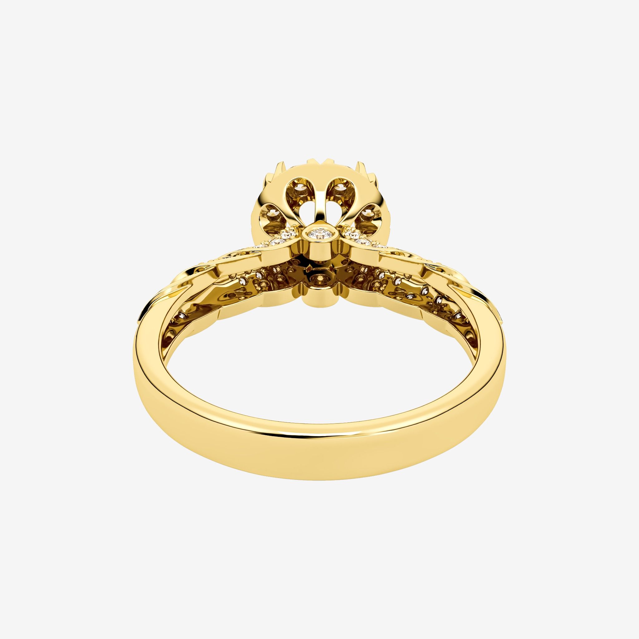 ACCENTED SEMI-SET ENGAGEMENT RING