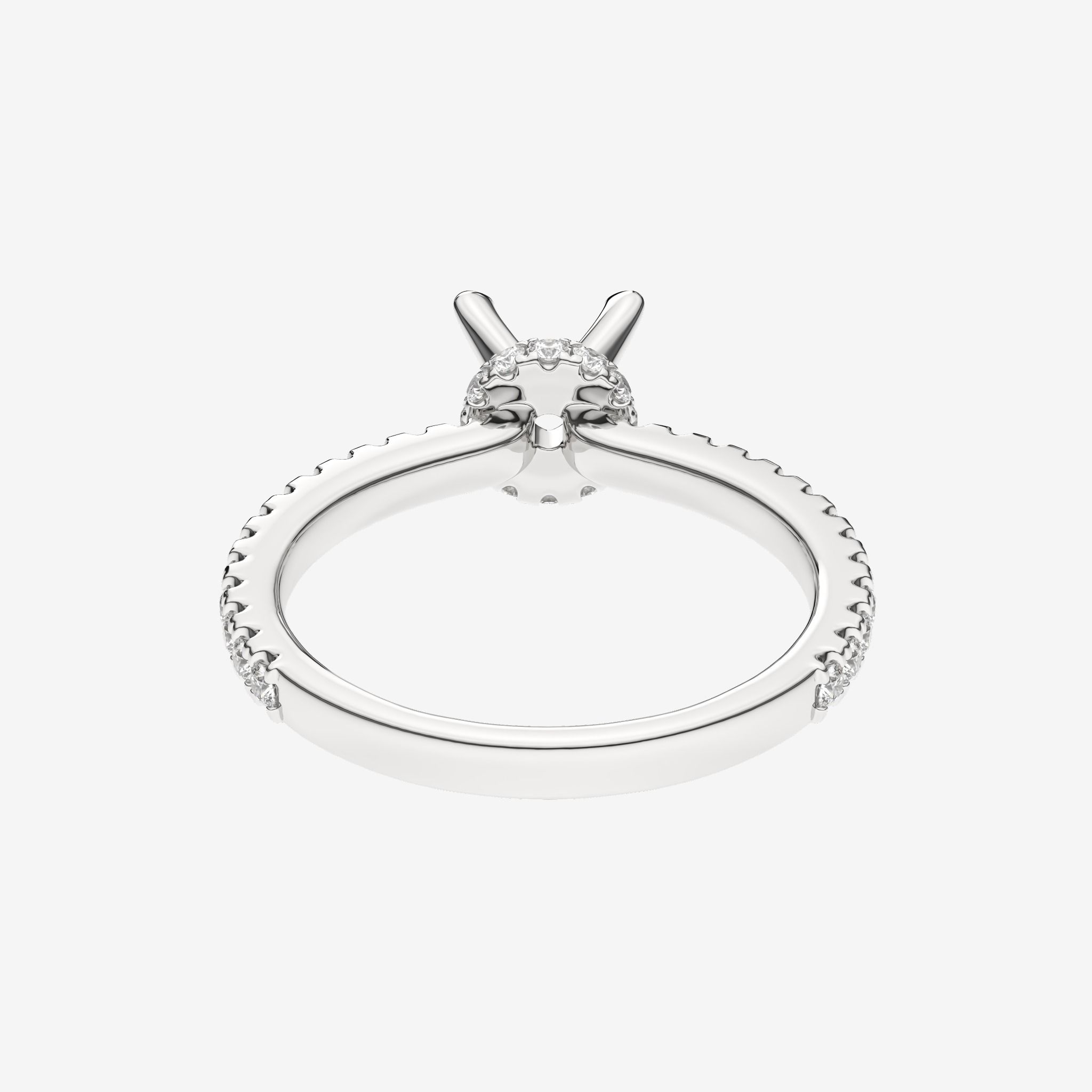 ACCENTED SEMI-SET ENGAGEMENT RING