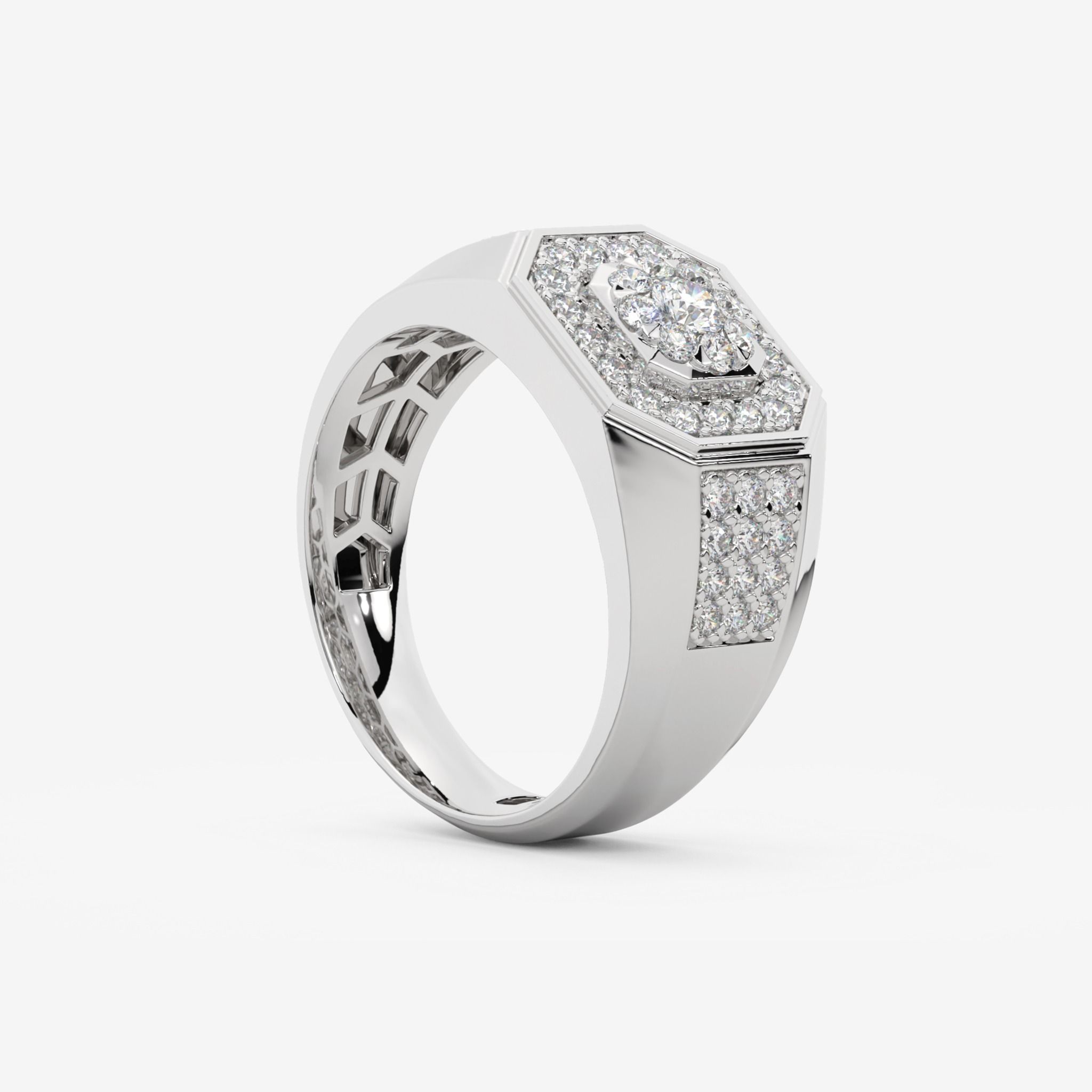 ACCENTED CLUSTER RING