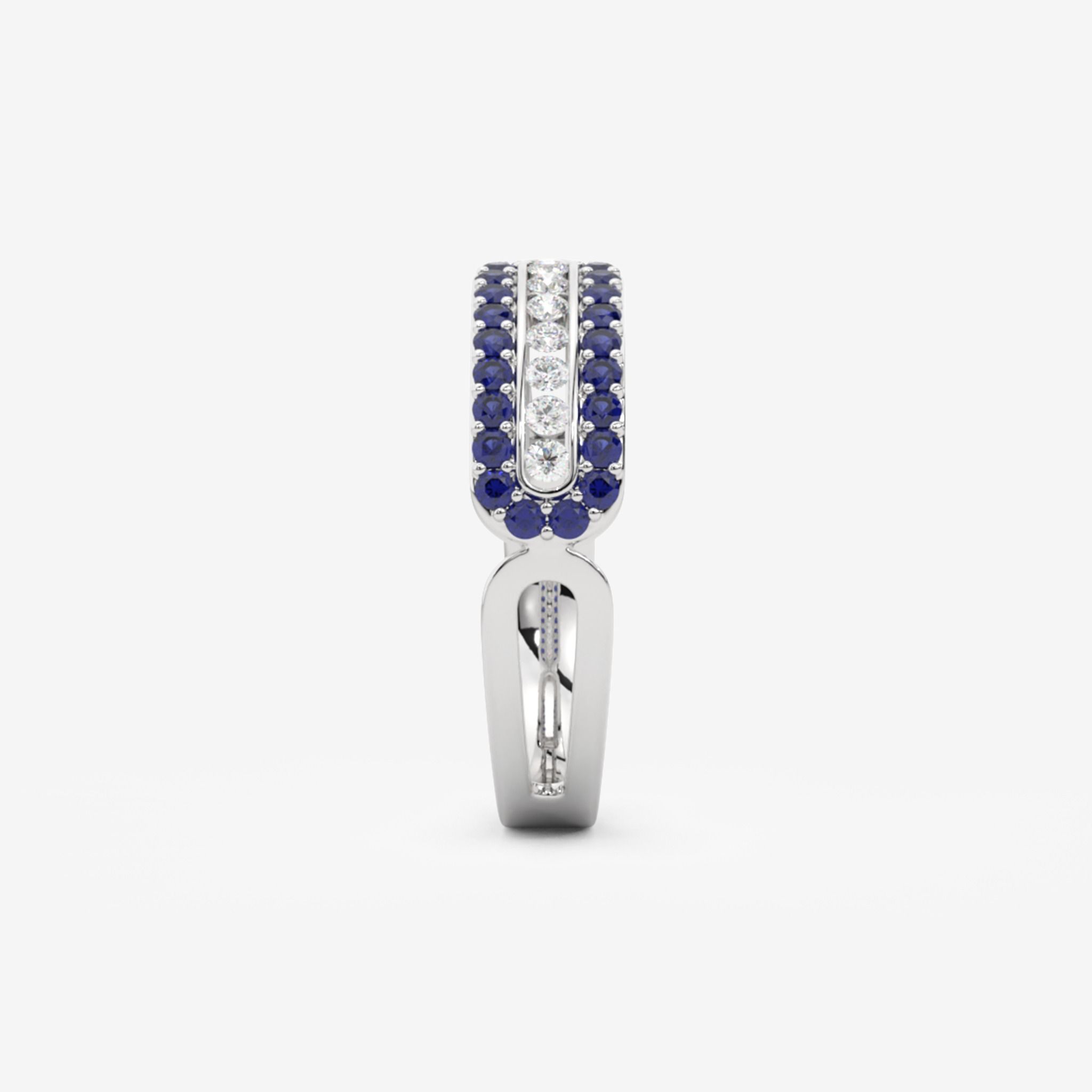 ACCENTED SPLIT SHANK RING