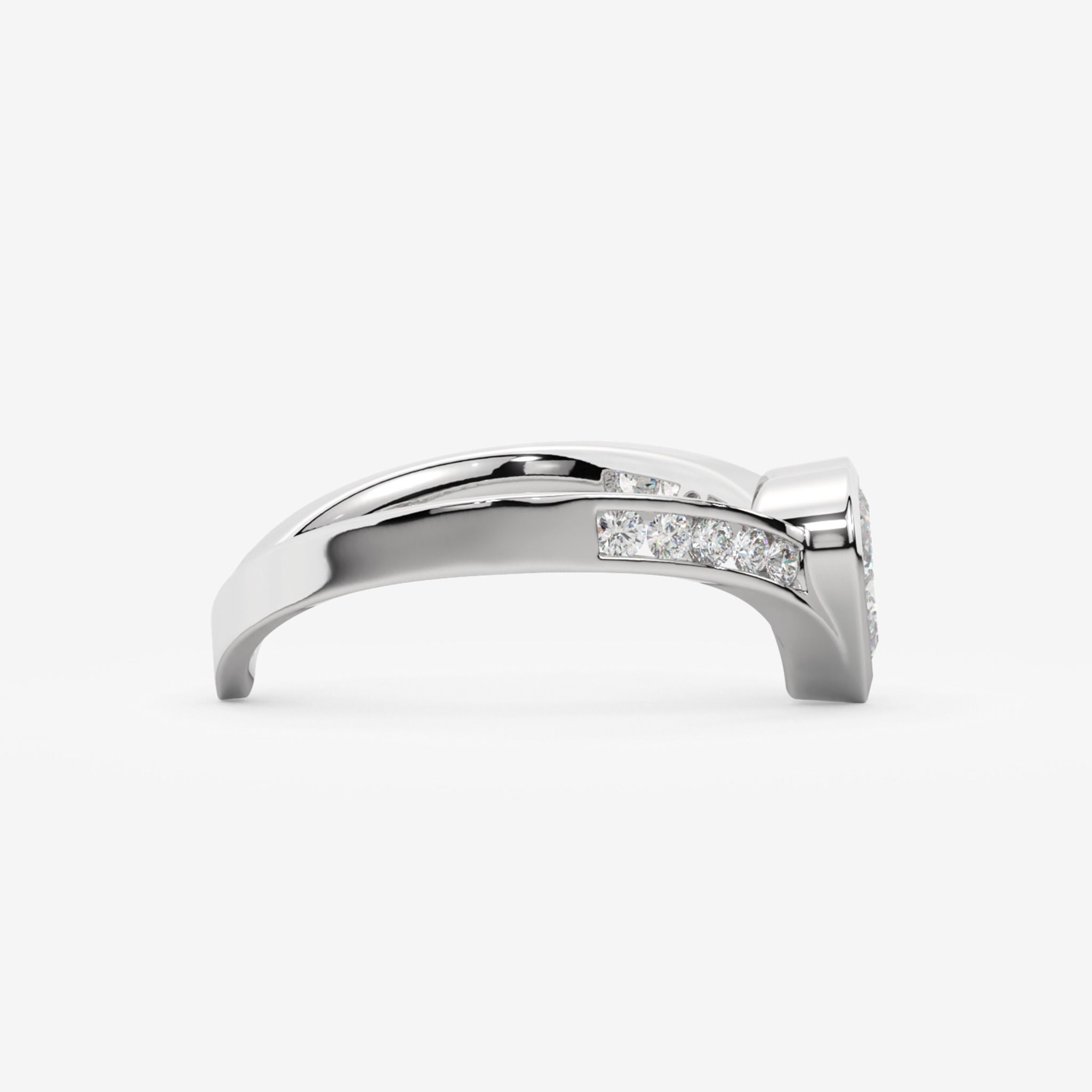 BEZEL-SET CONTOUR RING