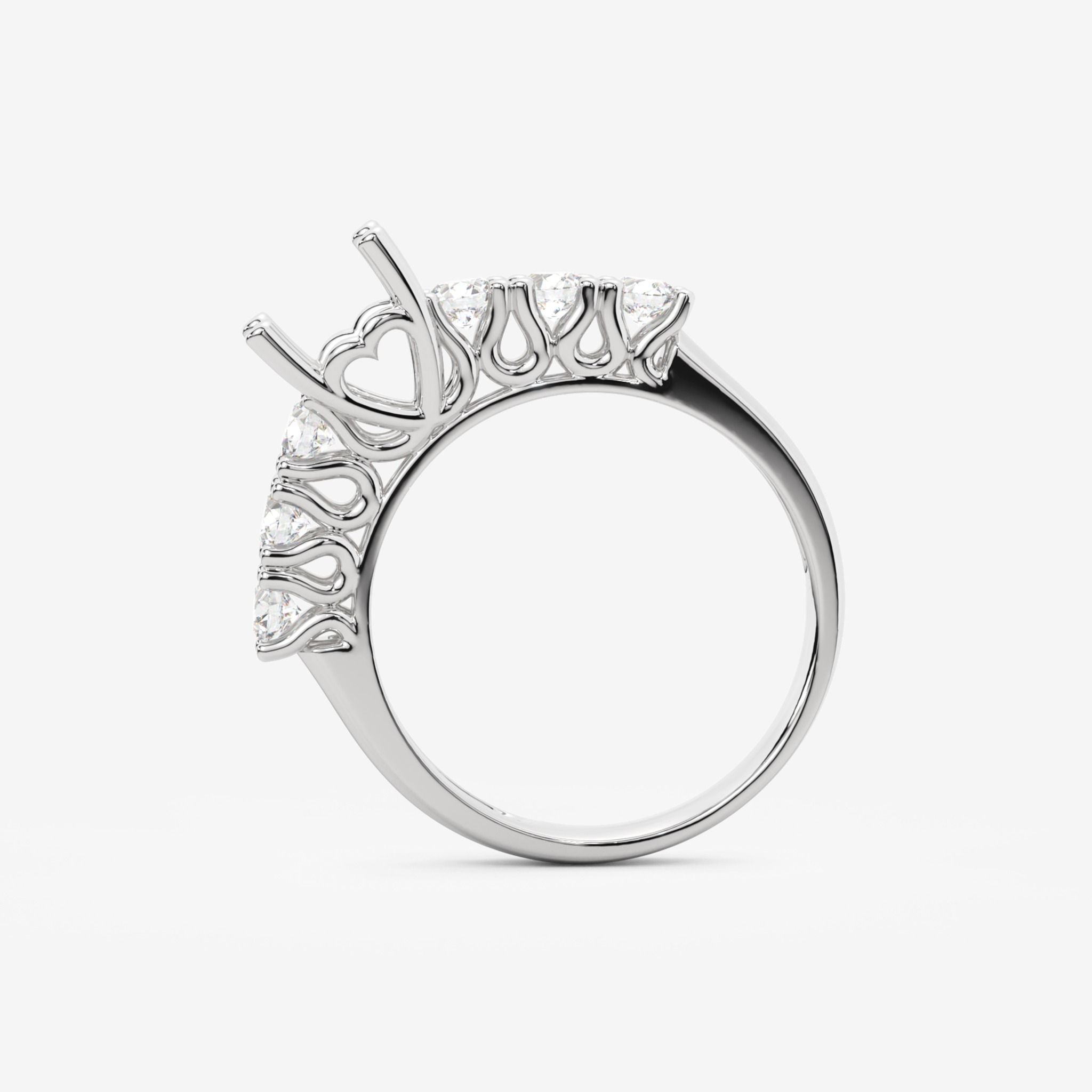ACCENTED SEMI-SET ENGAGEMENT RING