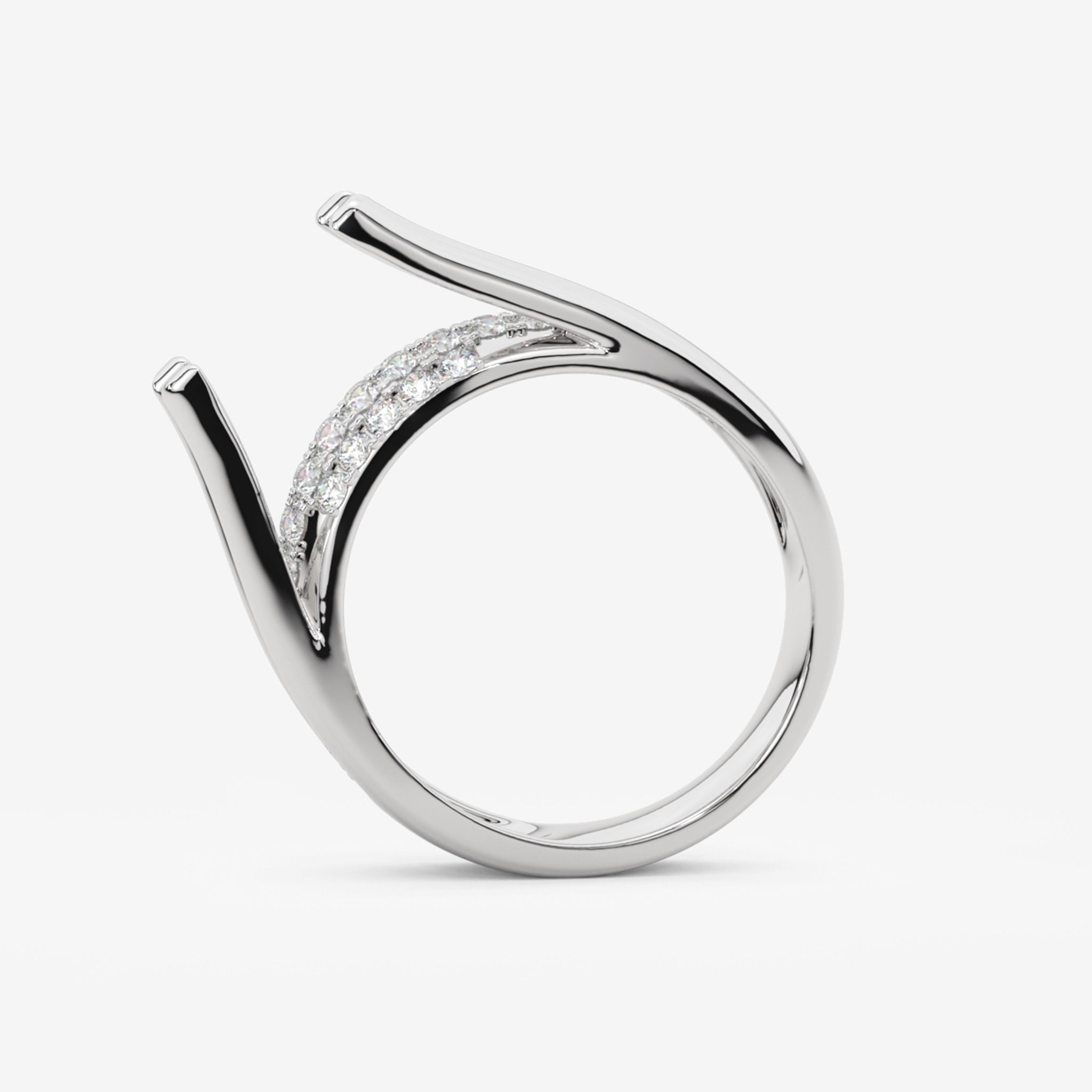 PAVÉ SEMI-SET ENGAGEMENT RING