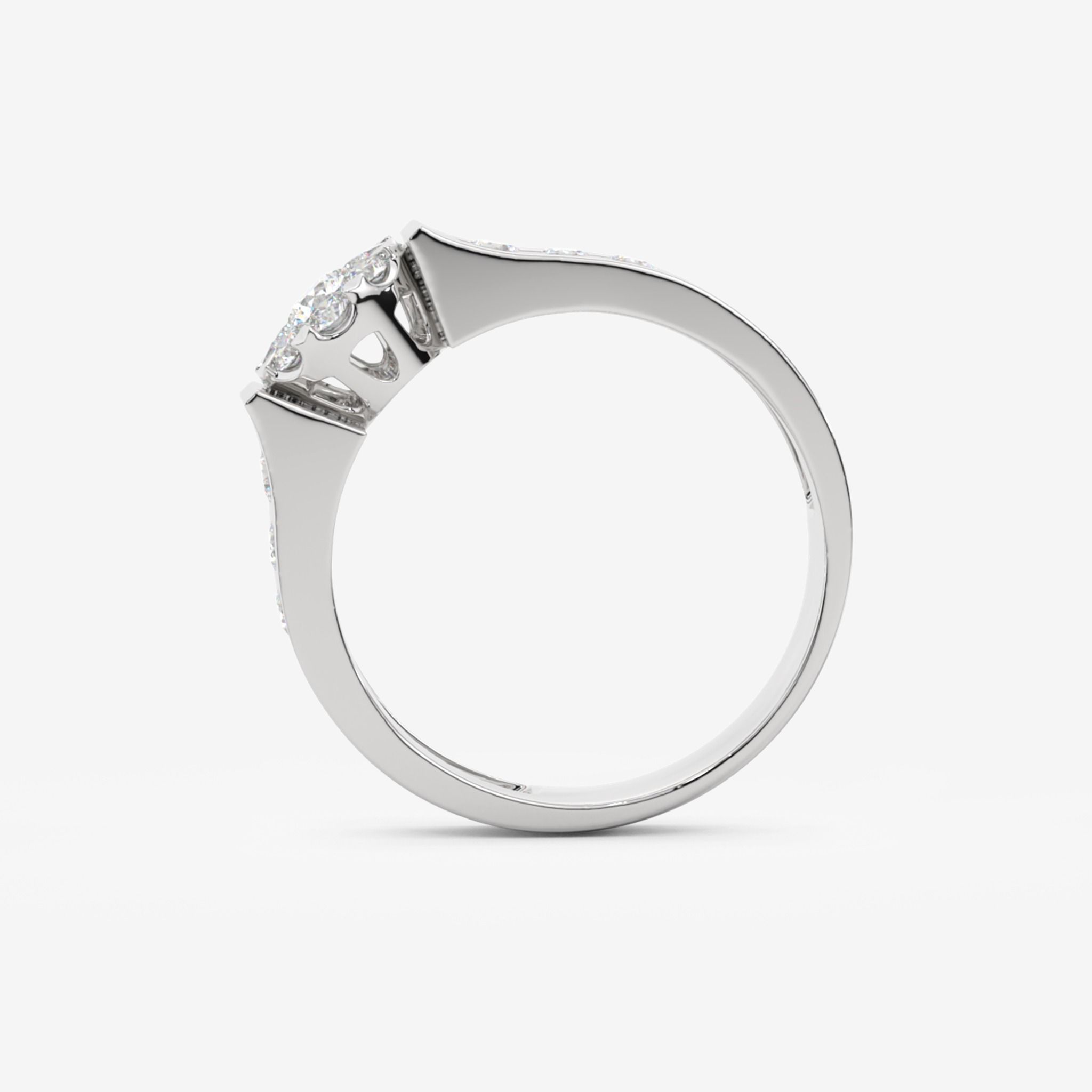 ACCENTED CLUSTER ENGAGEMENT RING