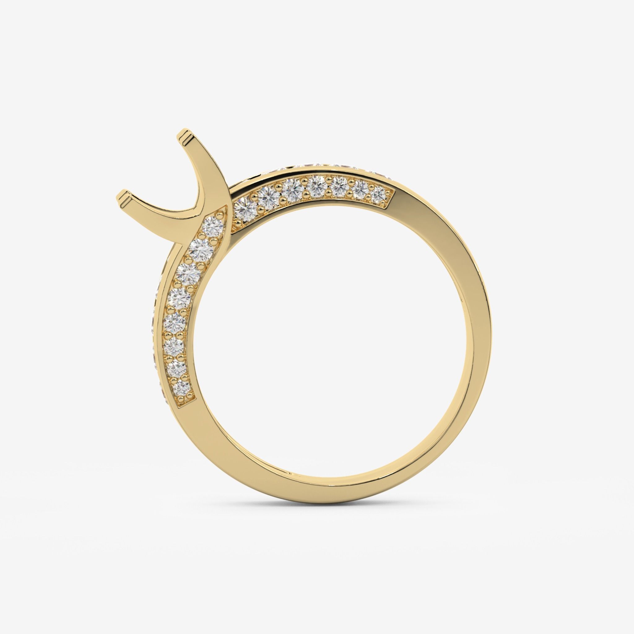 CHANNEL SEMI-SET ENGAGEMENT RING