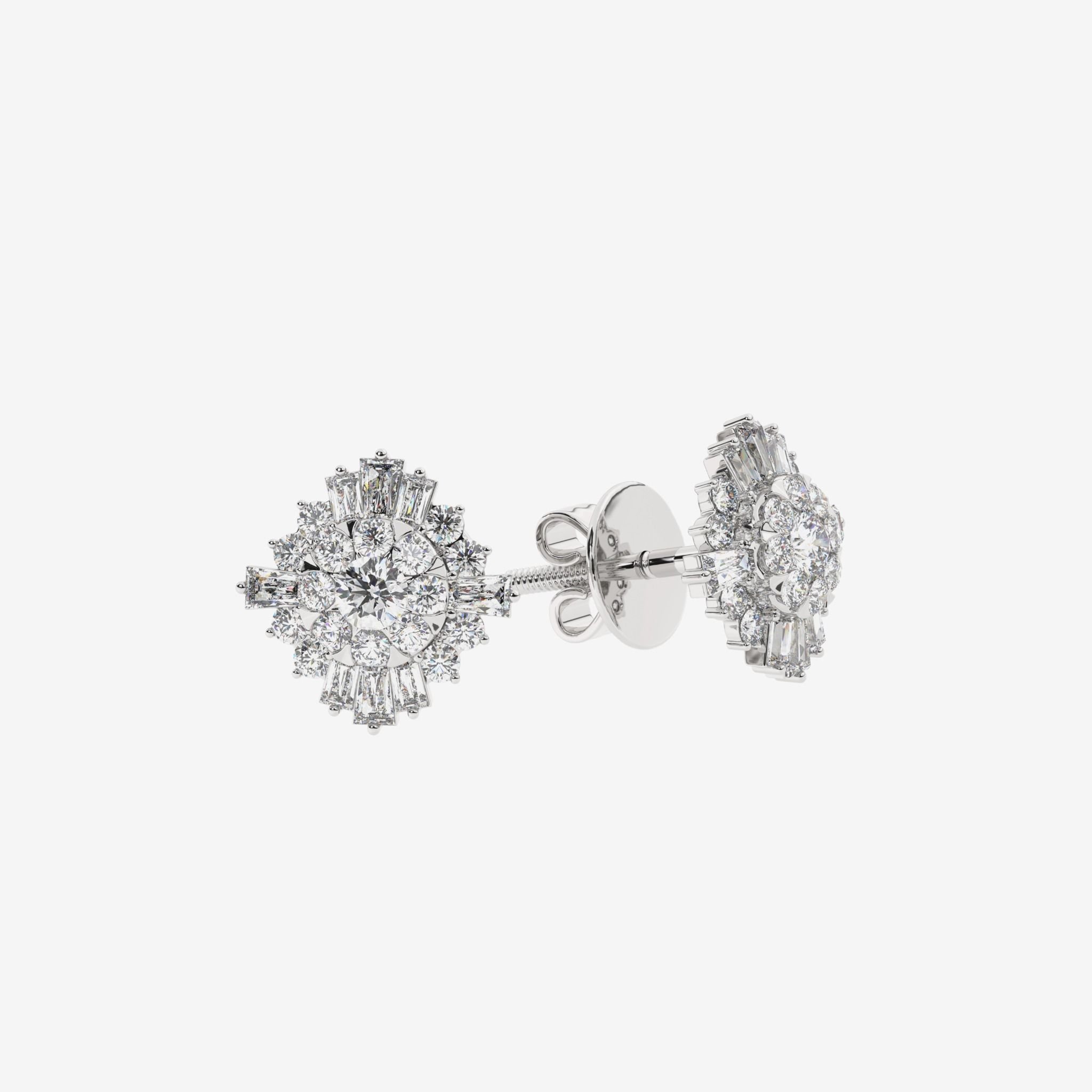 HALO CLUSTER STUD EARRINGS