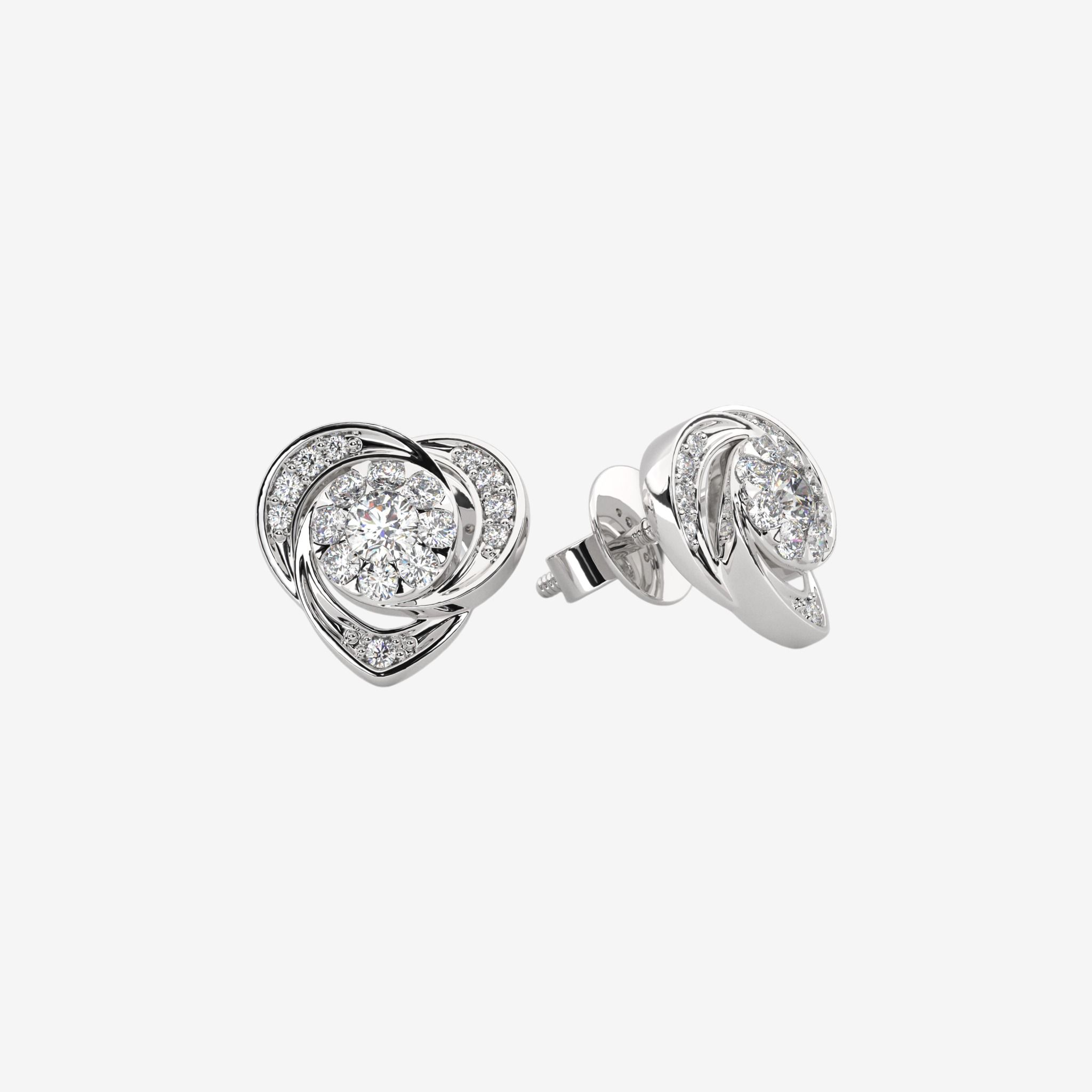 FLORAL HALO CLUSTER EARRINGS