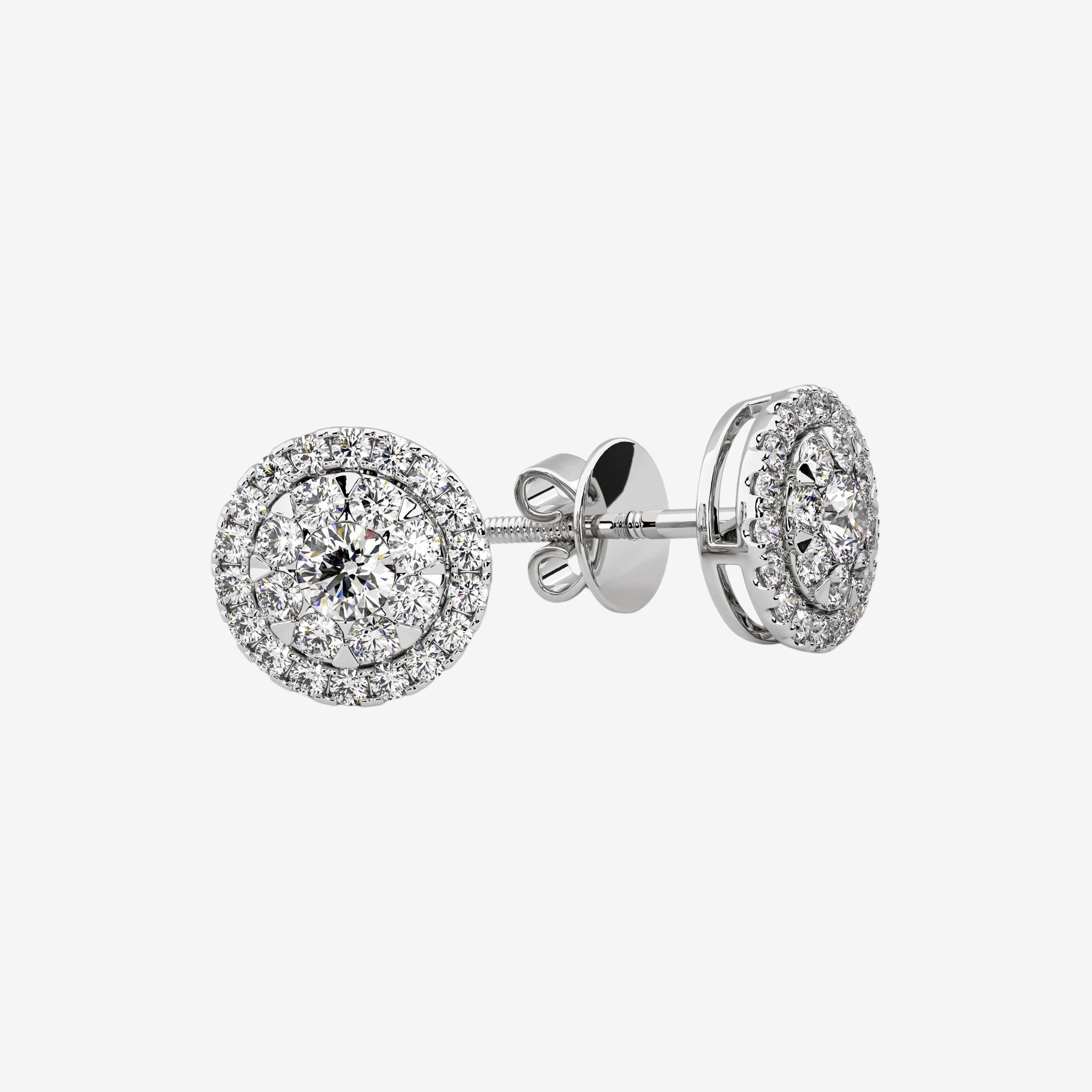 HALO CLUSTER EARRINGS
