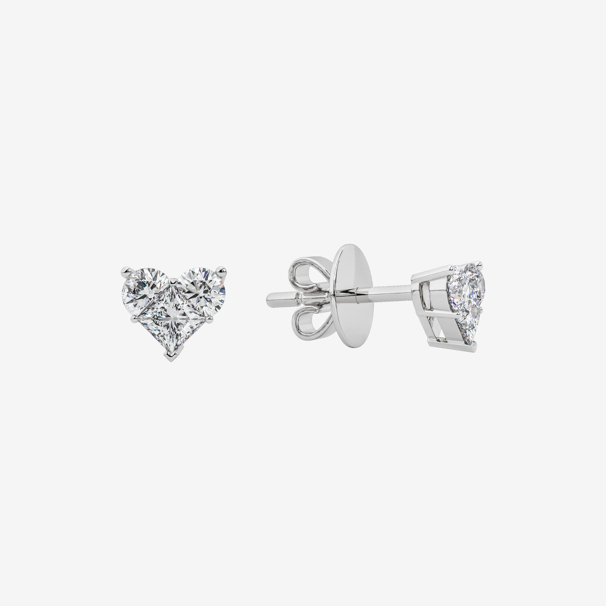 HEART STUD EARRINGS
