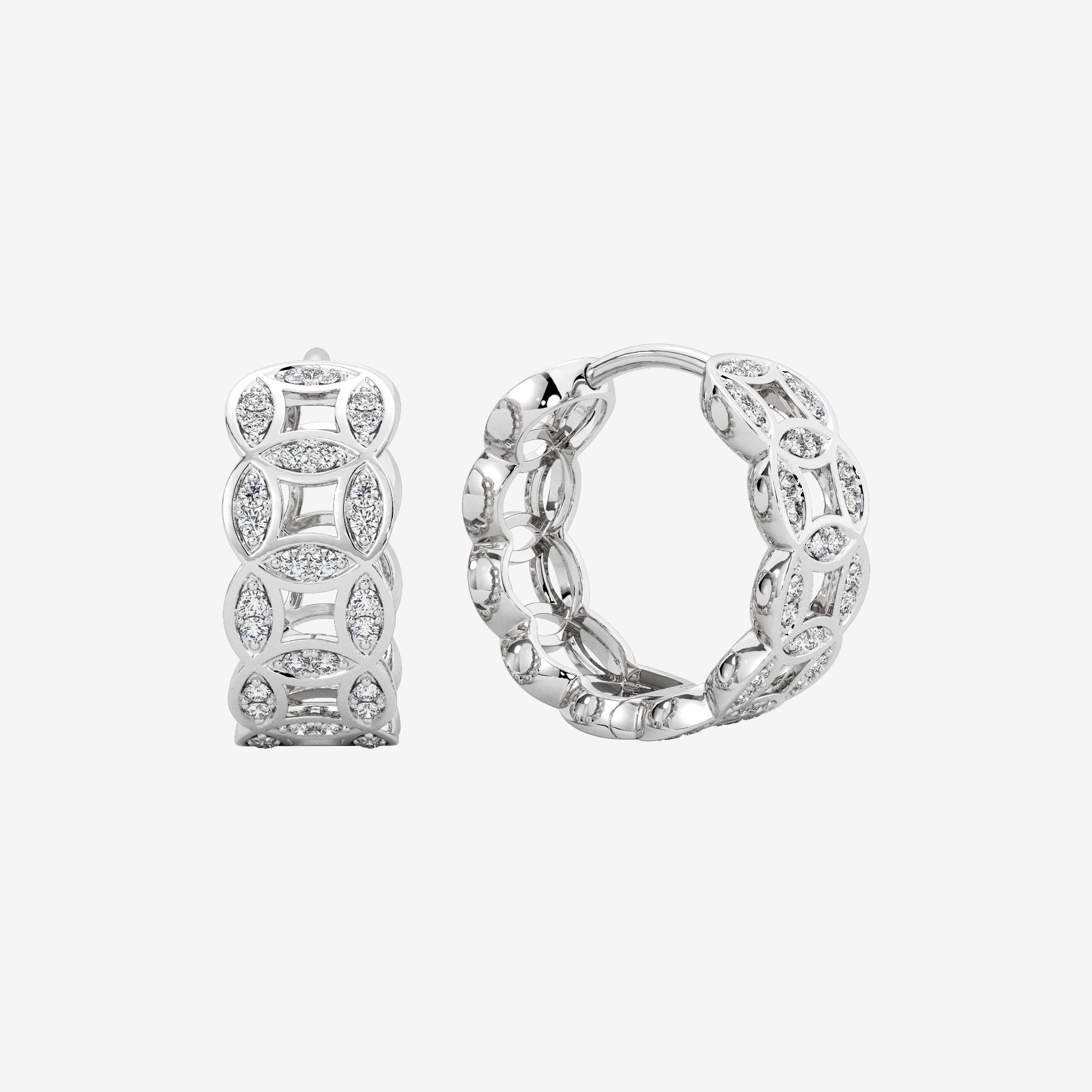 COIN HOOP EARRINGS