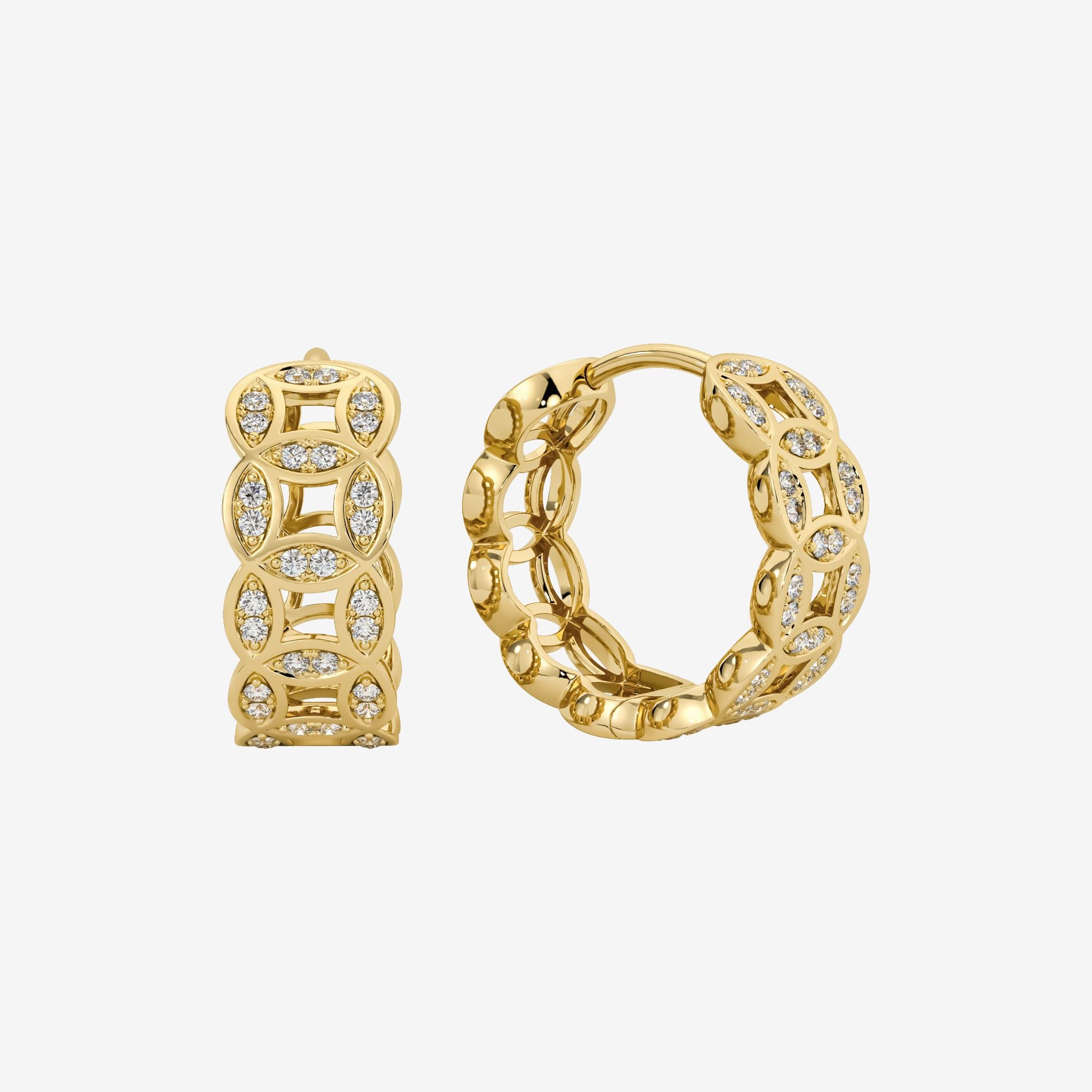 COIN HOOP EARRINGS
