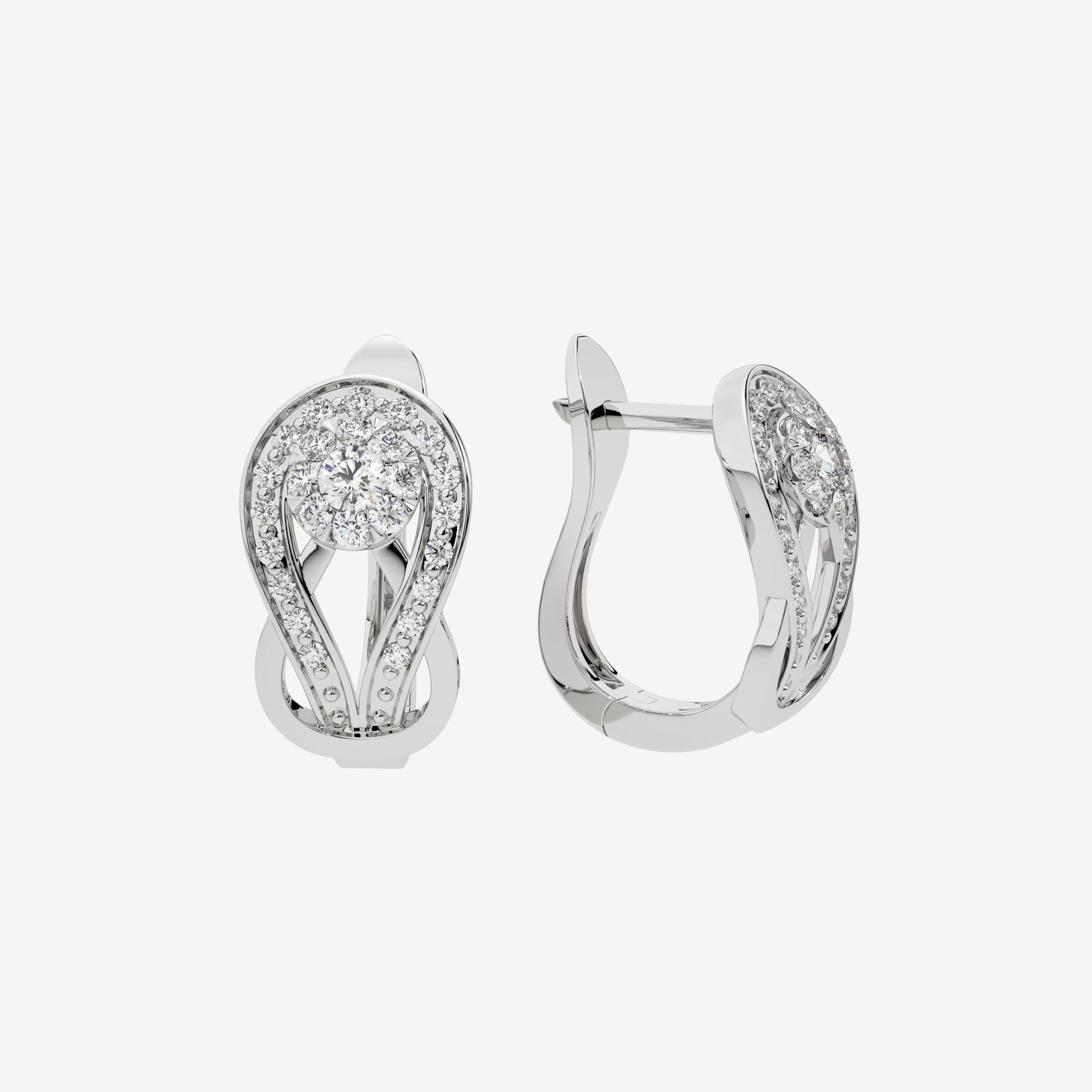 TEARDROP CLUSTER EARRINGS