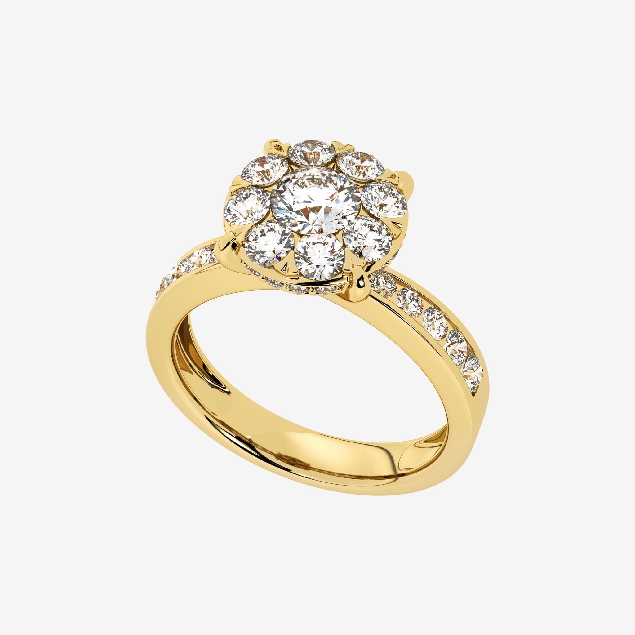 ACCENTED CLUSTER RING