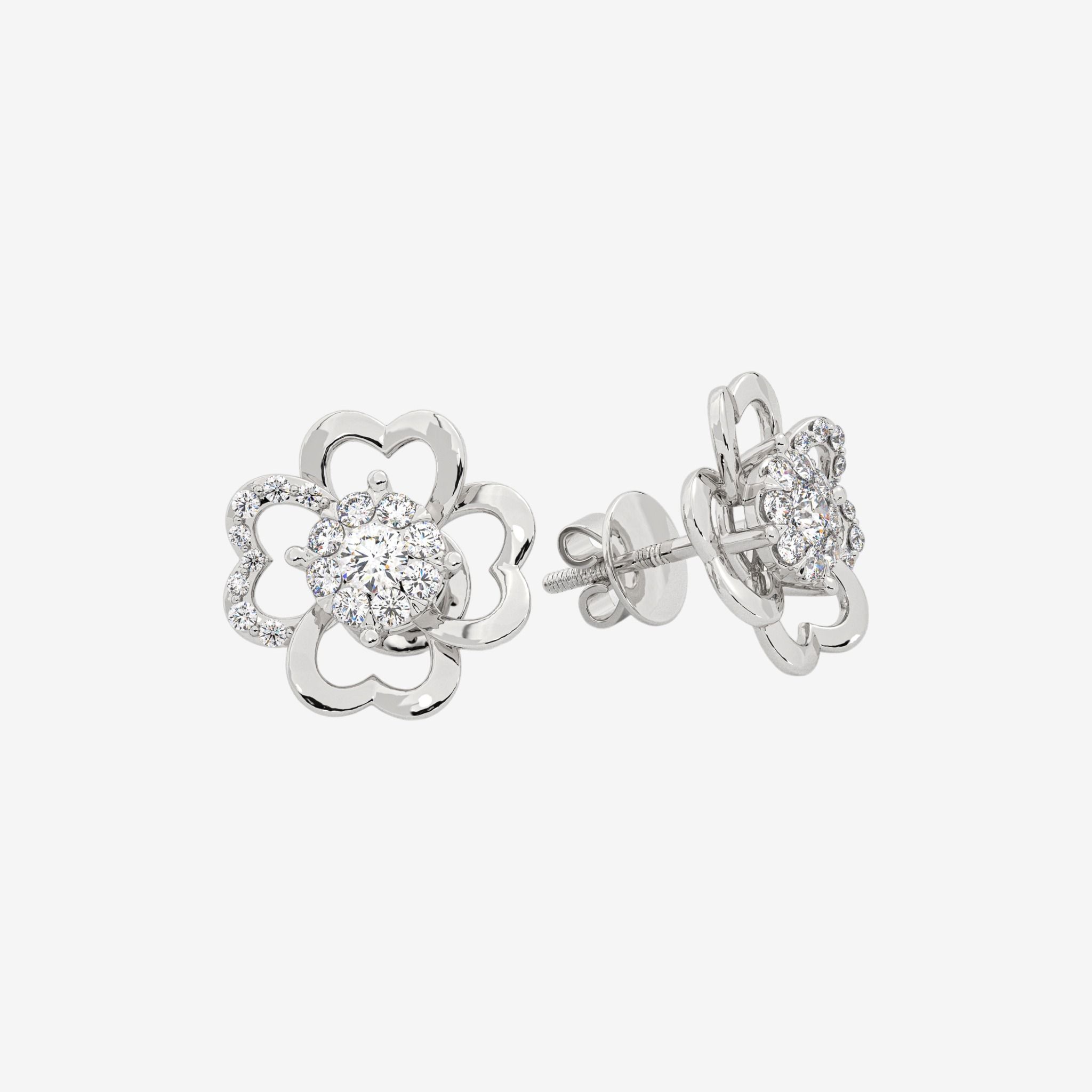 CLOVER CLUSTER STUD EARRINGS