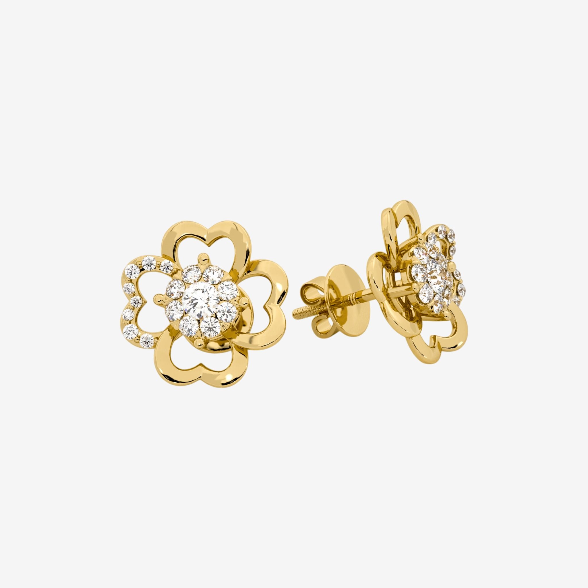 CLOVER CLUSTER STUD EARRINGS
