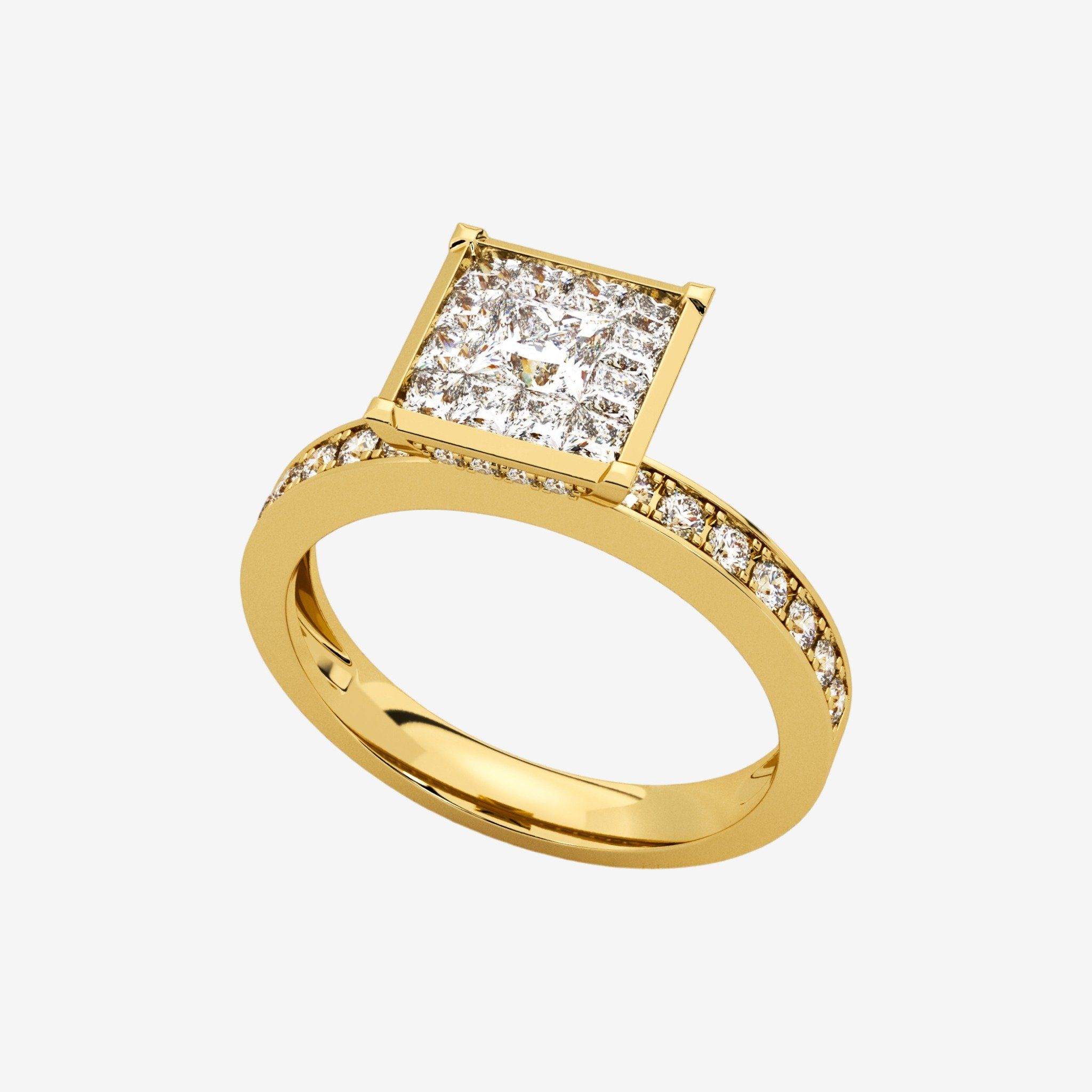 ACCENTED CLUSTER RING