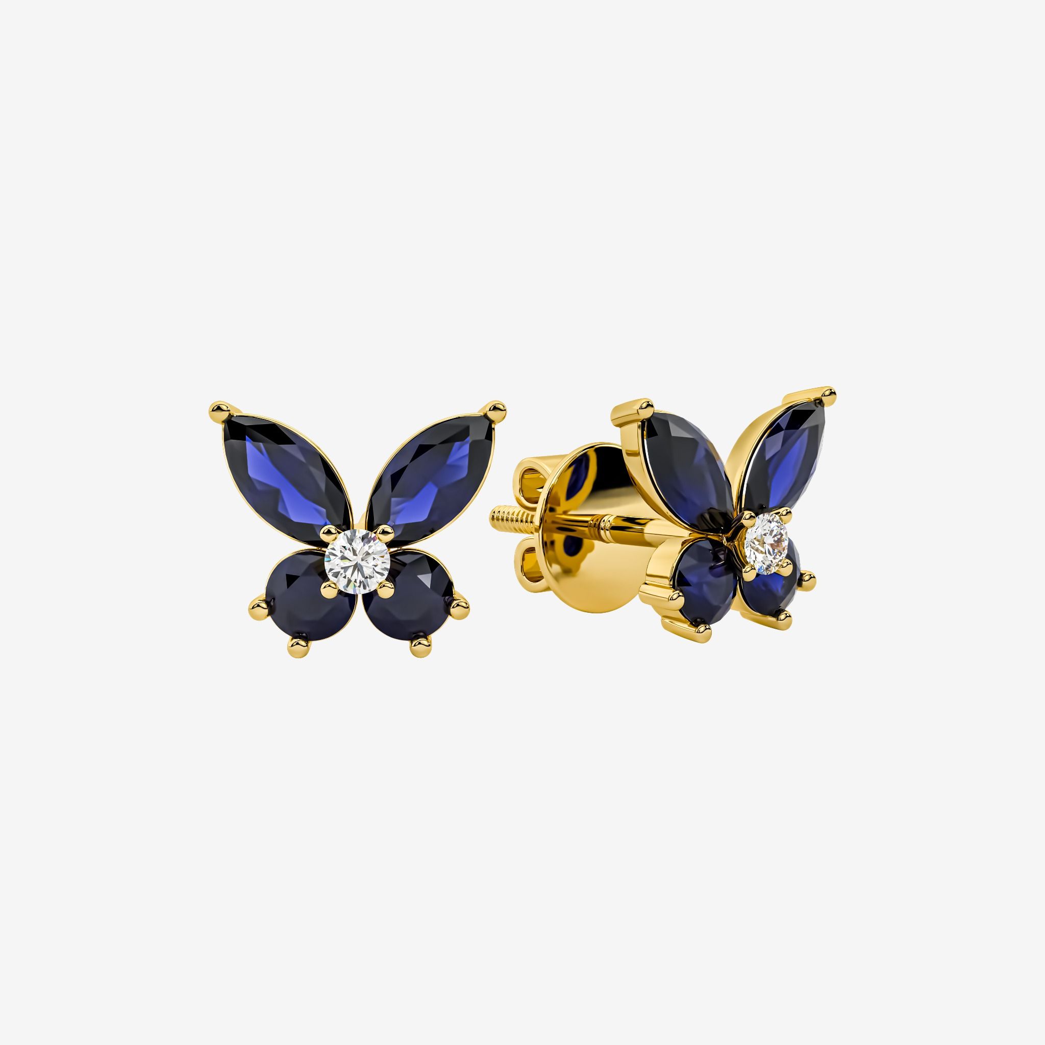 BUTTERFLY STUD EARRINGS