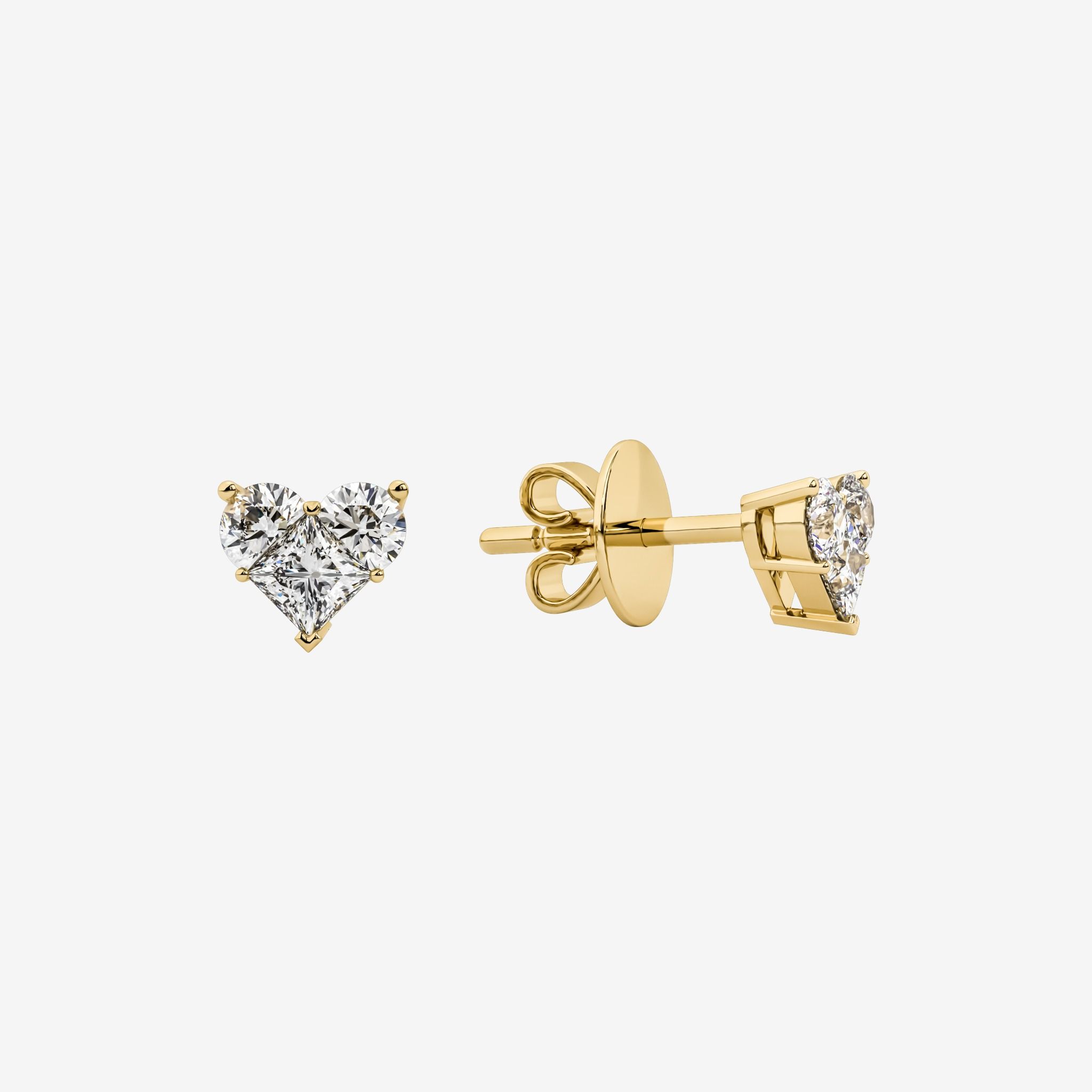 HEART STUD EARRINGS