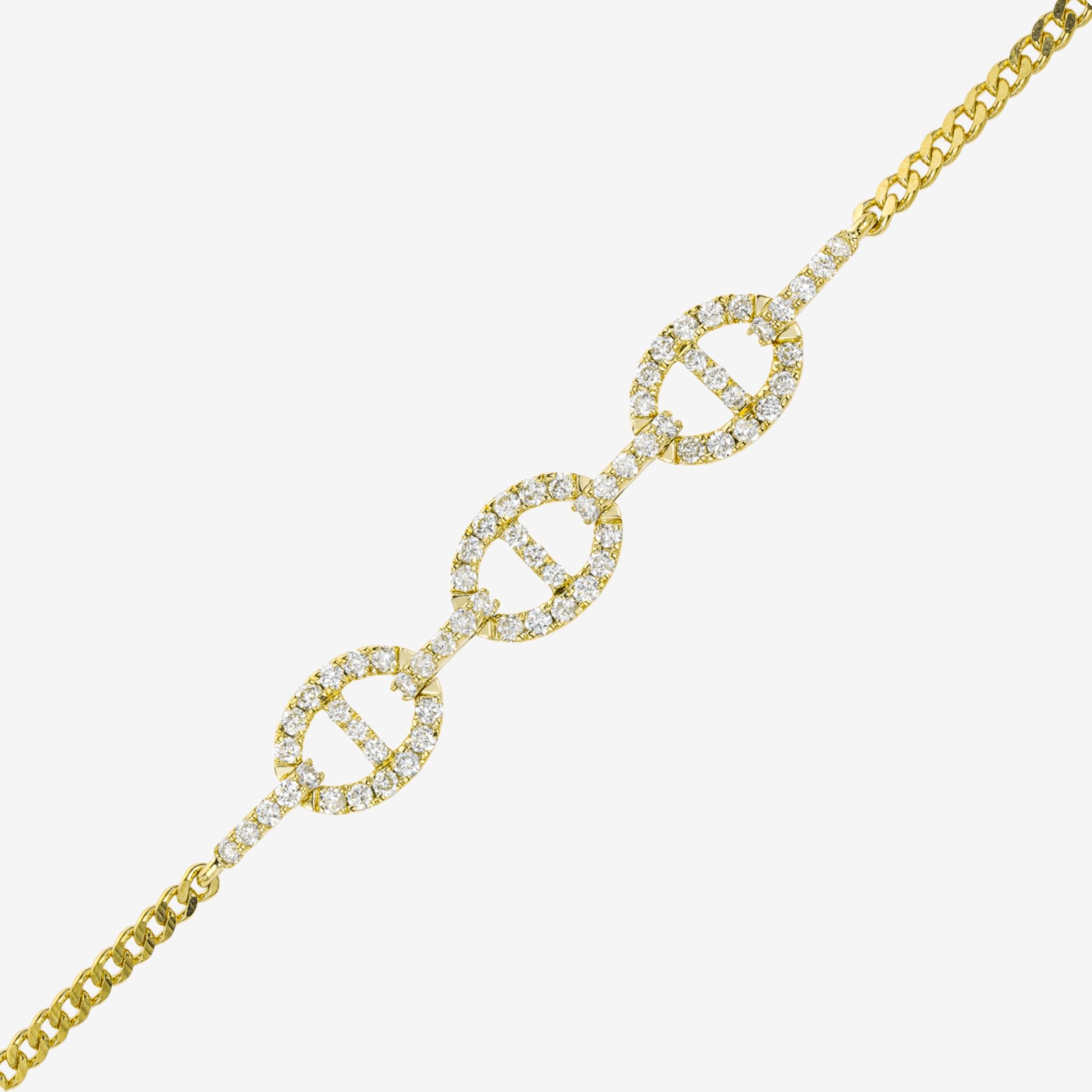 ACCENTED OVAL BOLO BRACELET