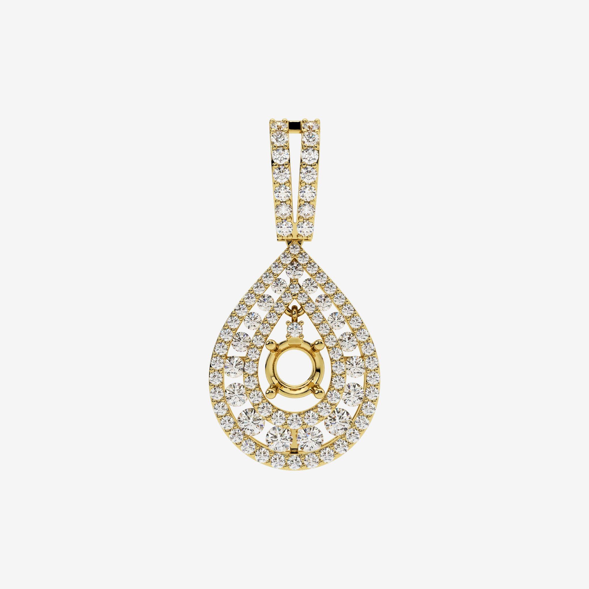 SEMI-SET DROP PENDANT