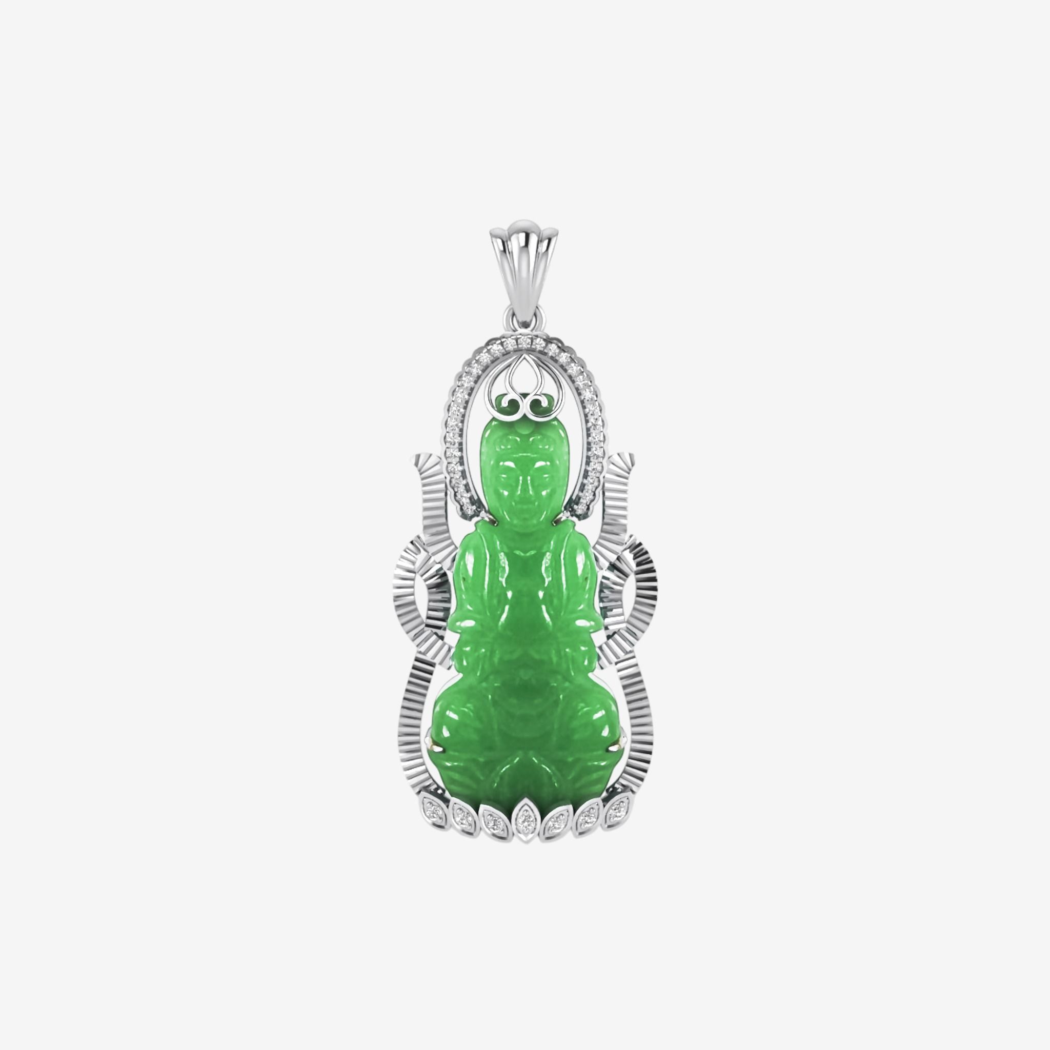 AVALOKOTESHVARA JADE PENDANT