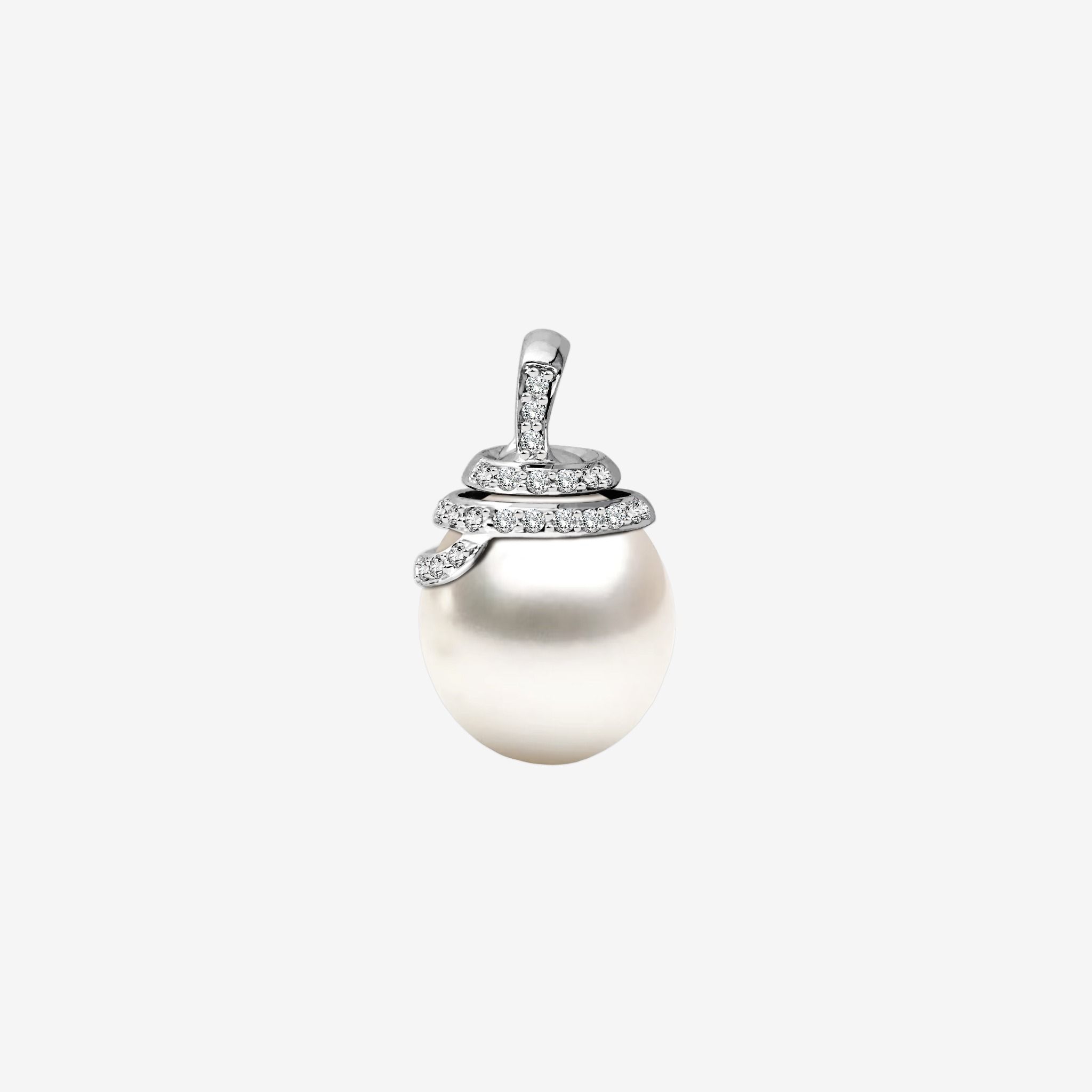 CHRISTMAS-INSPIRED ACCENTED PEARL PENDANT
