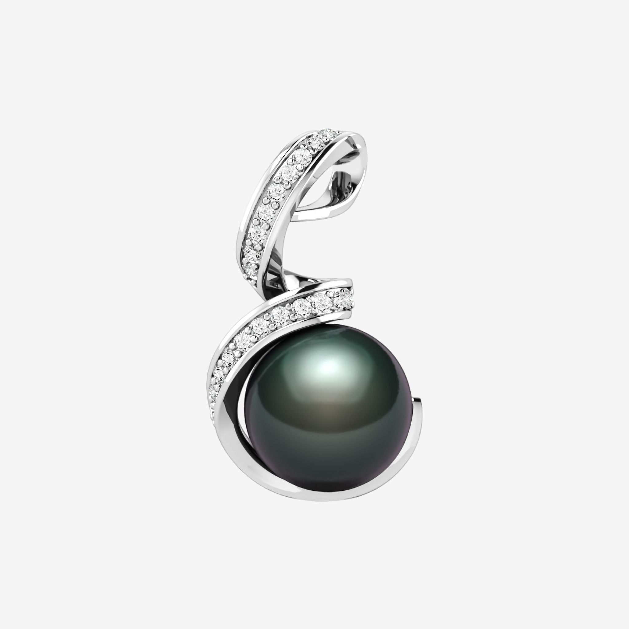 SWIRL PEARL PENDANT