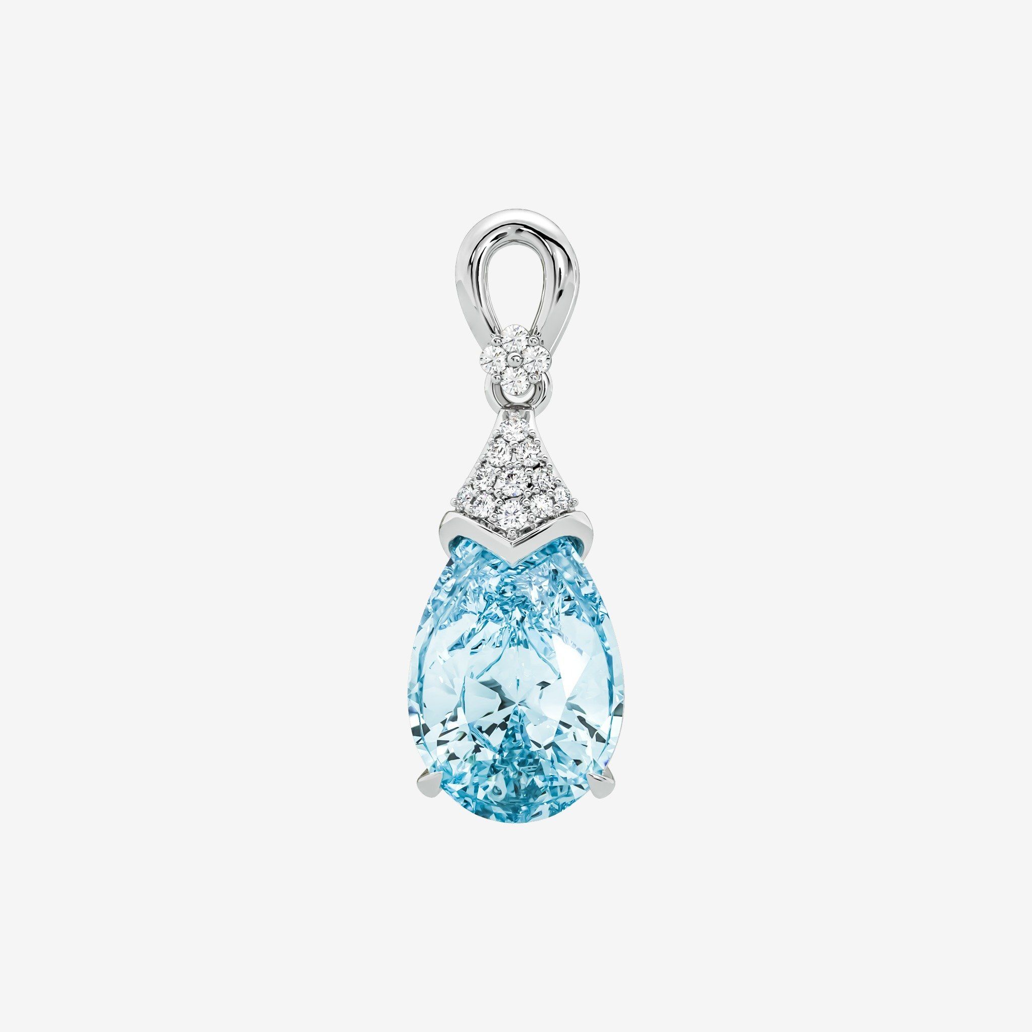 GEMSTONE DROP PENDANT