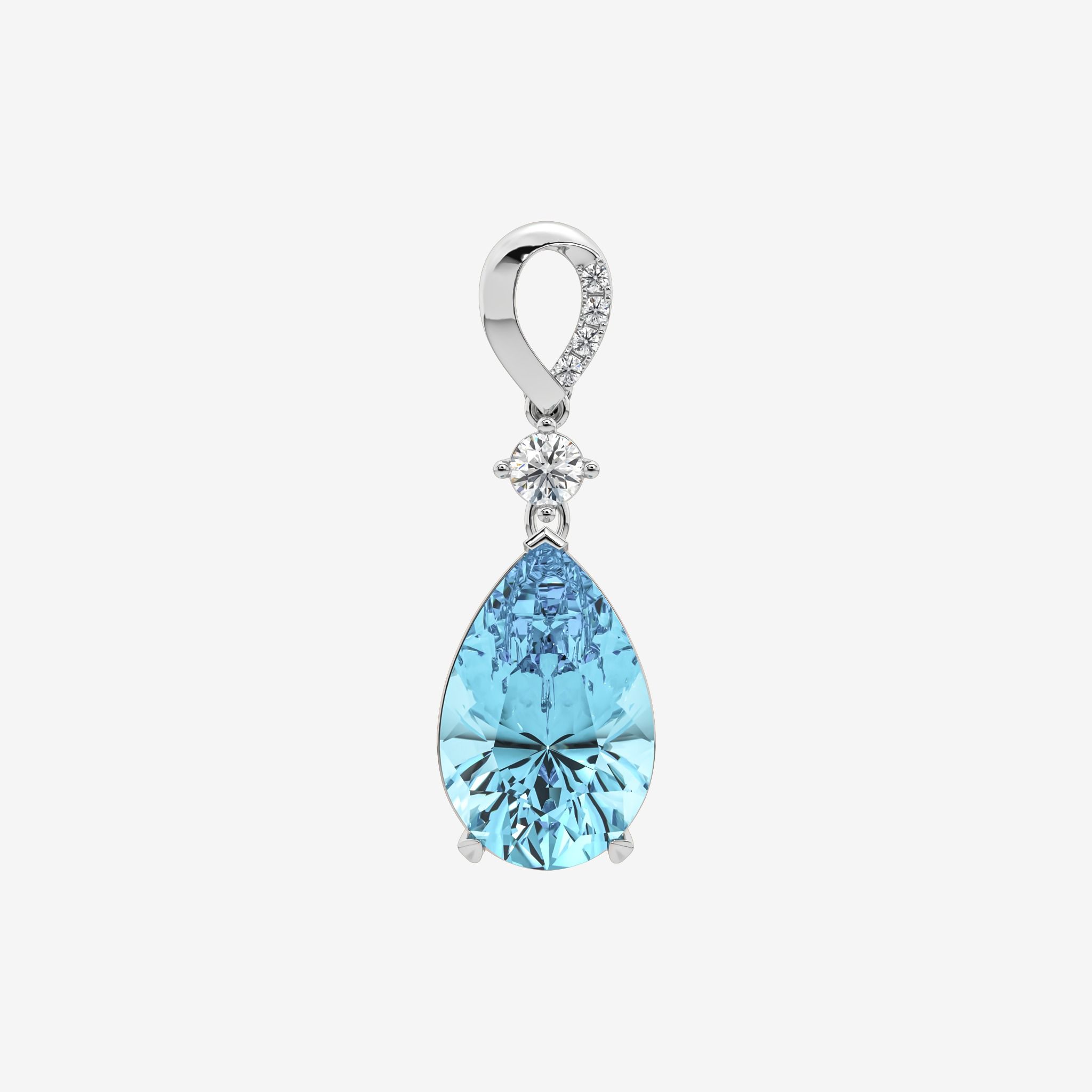 GEMSTONE DROP PENDANT