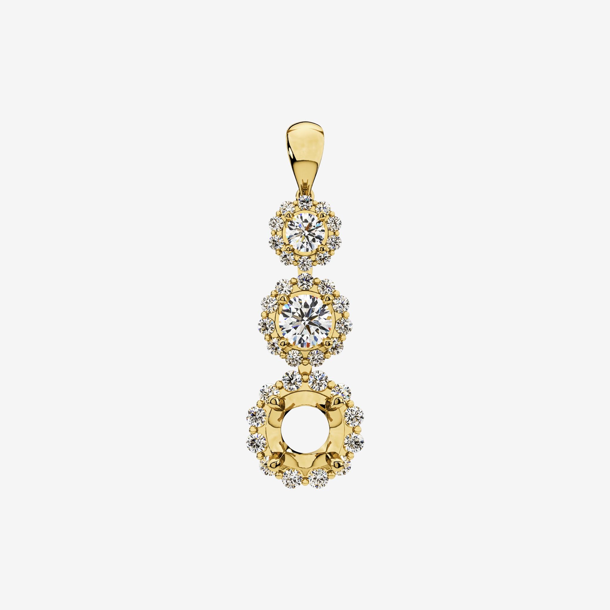 SEMI-SET DROP PENDANT