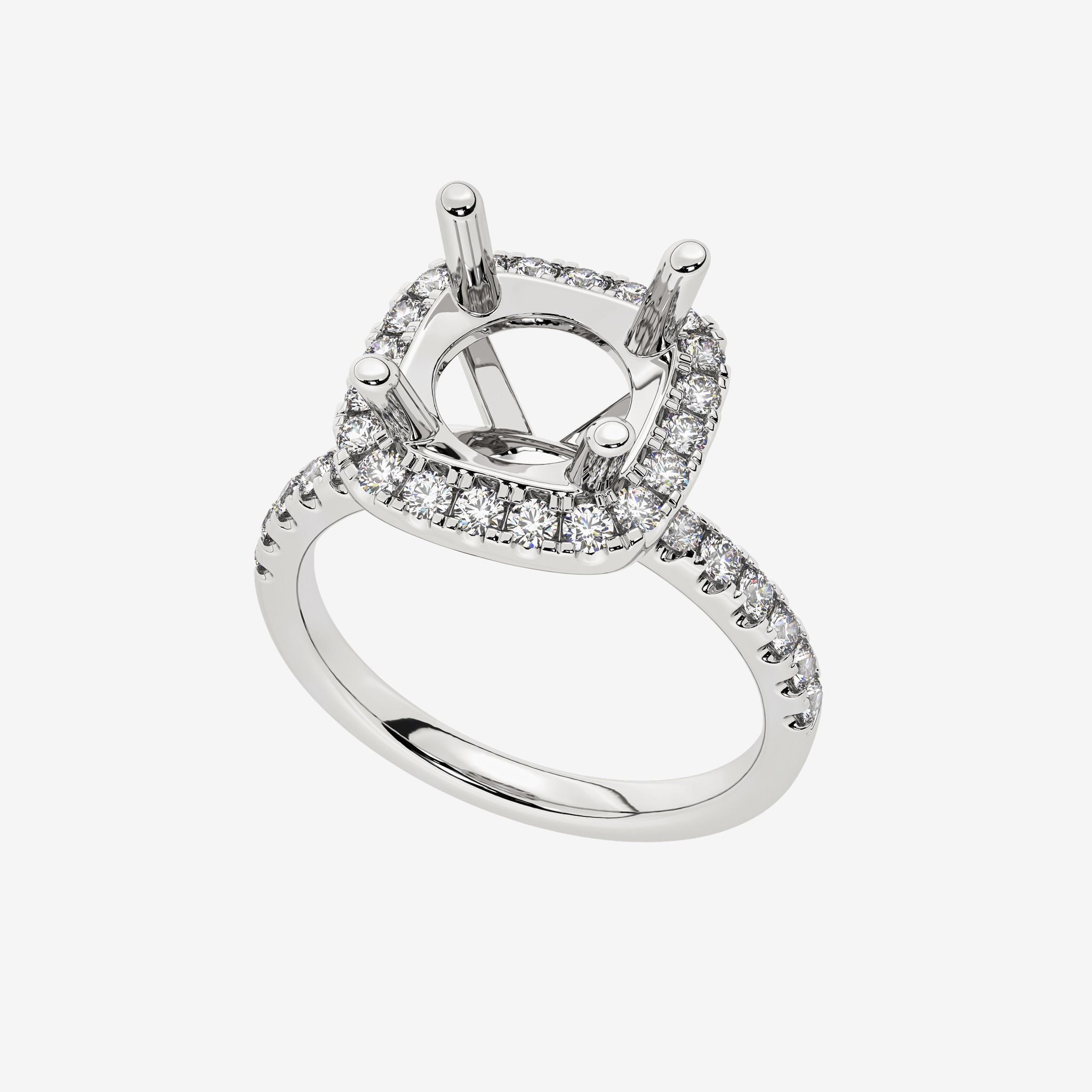HALO SEMI-SET ENGAGEMENT RING