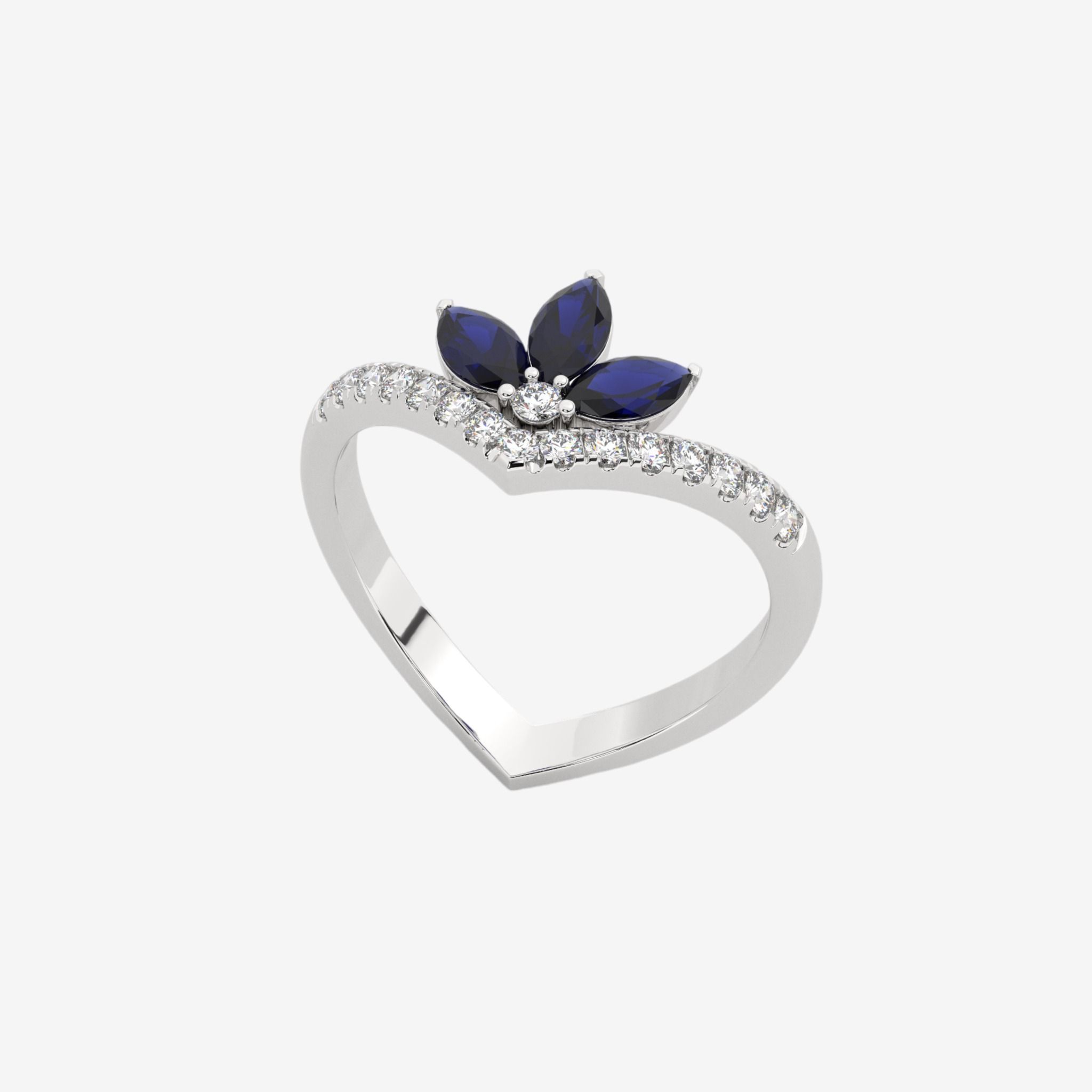 ASYMMETRICAL CONTOUR RING