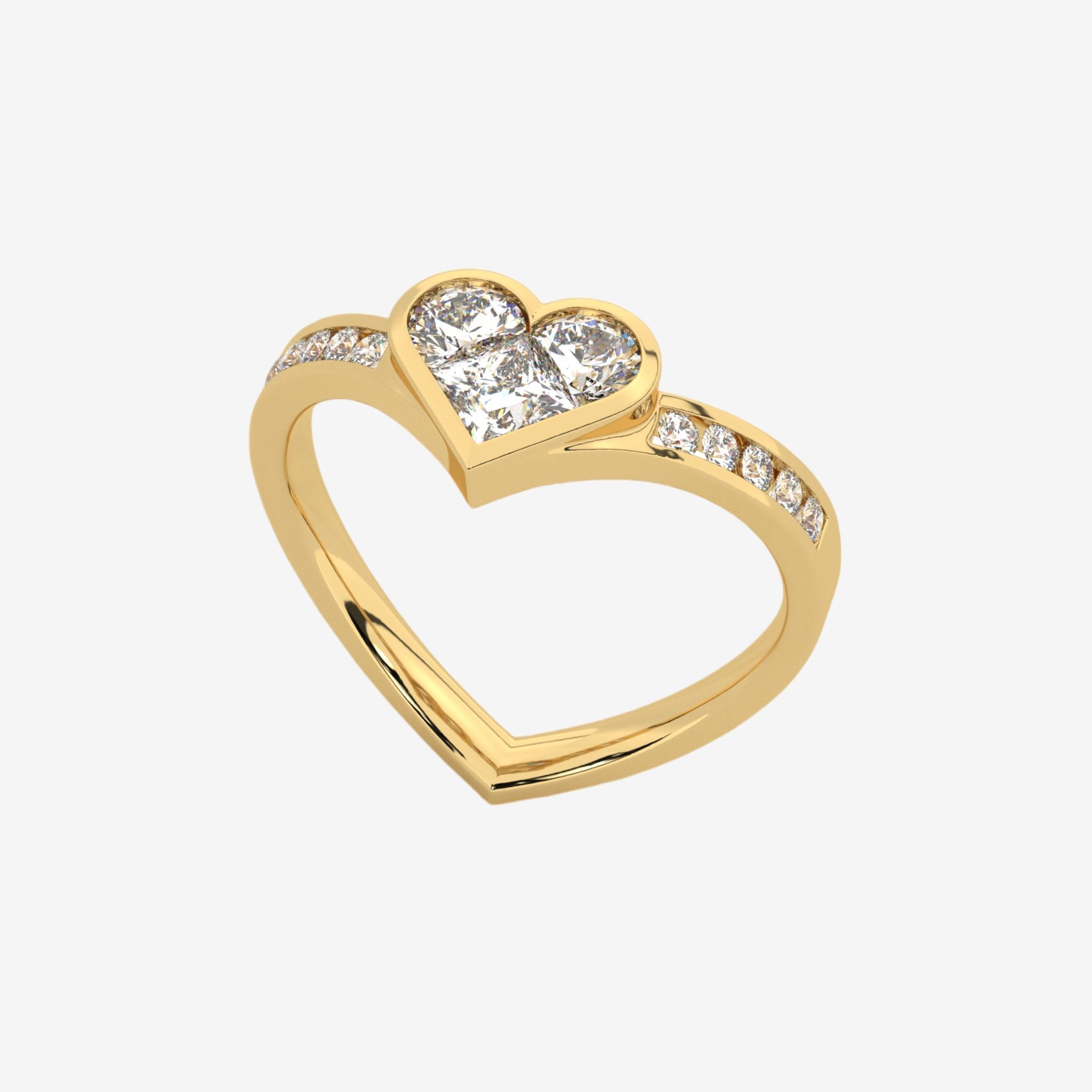 BEZEL-SET CONTOUR RING