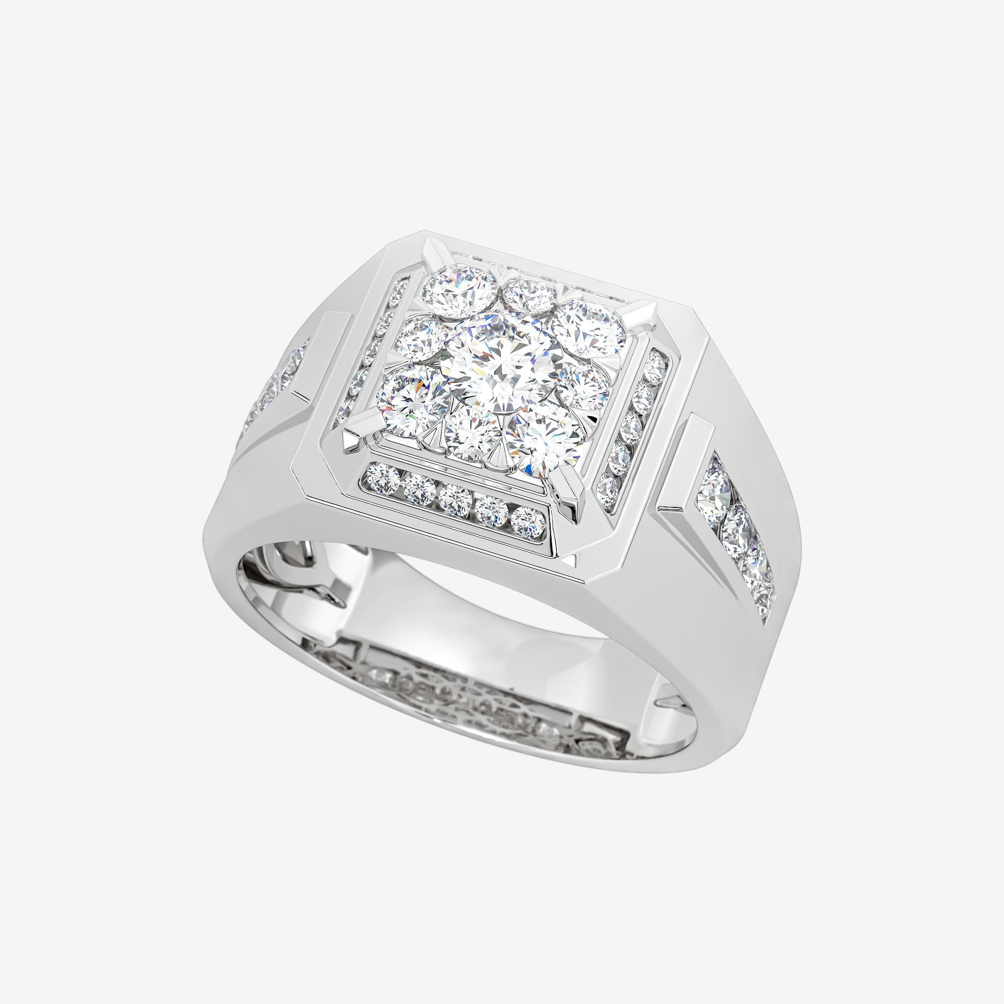 ACCENTED CLUSTER RING