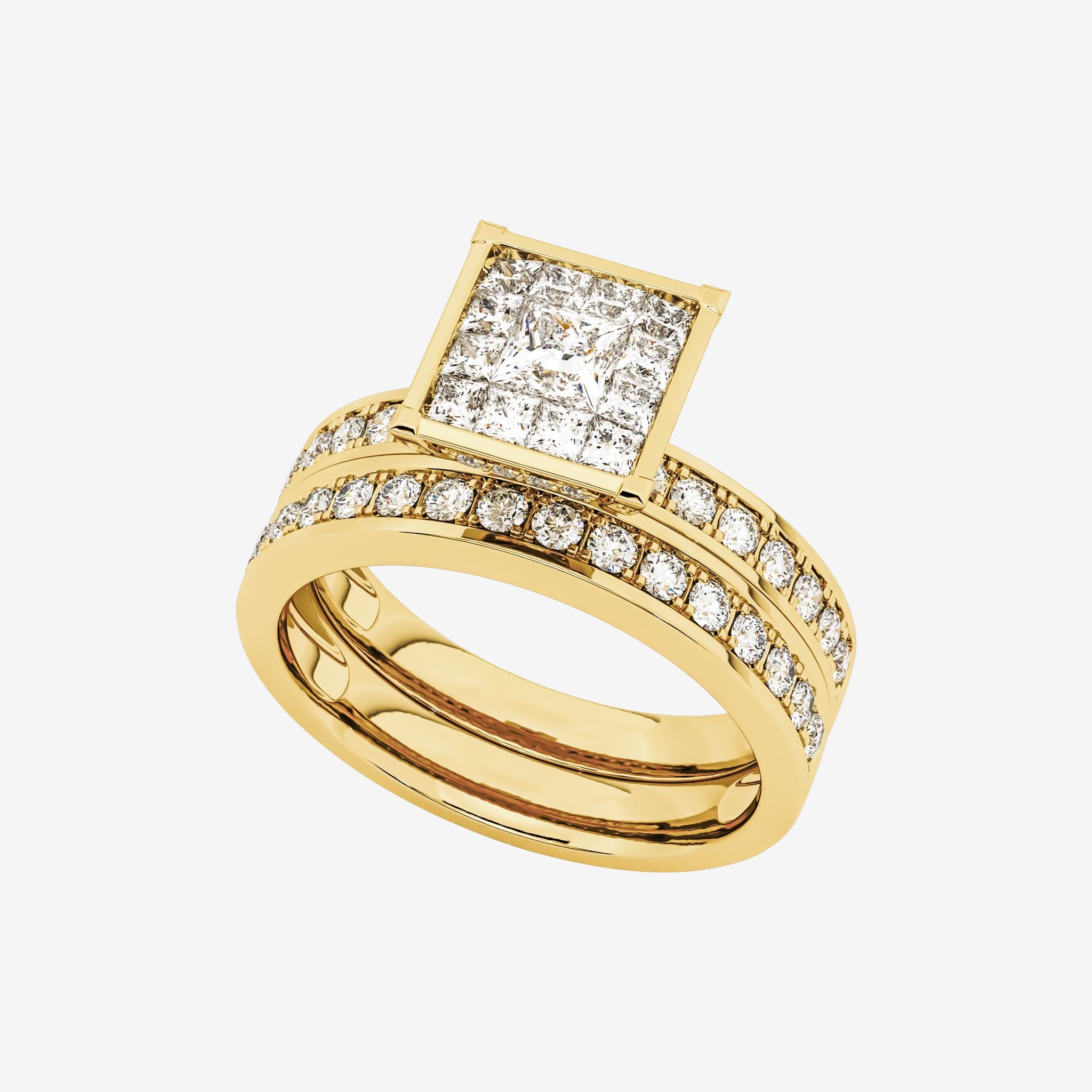 ACCENTED CLUSTER RING