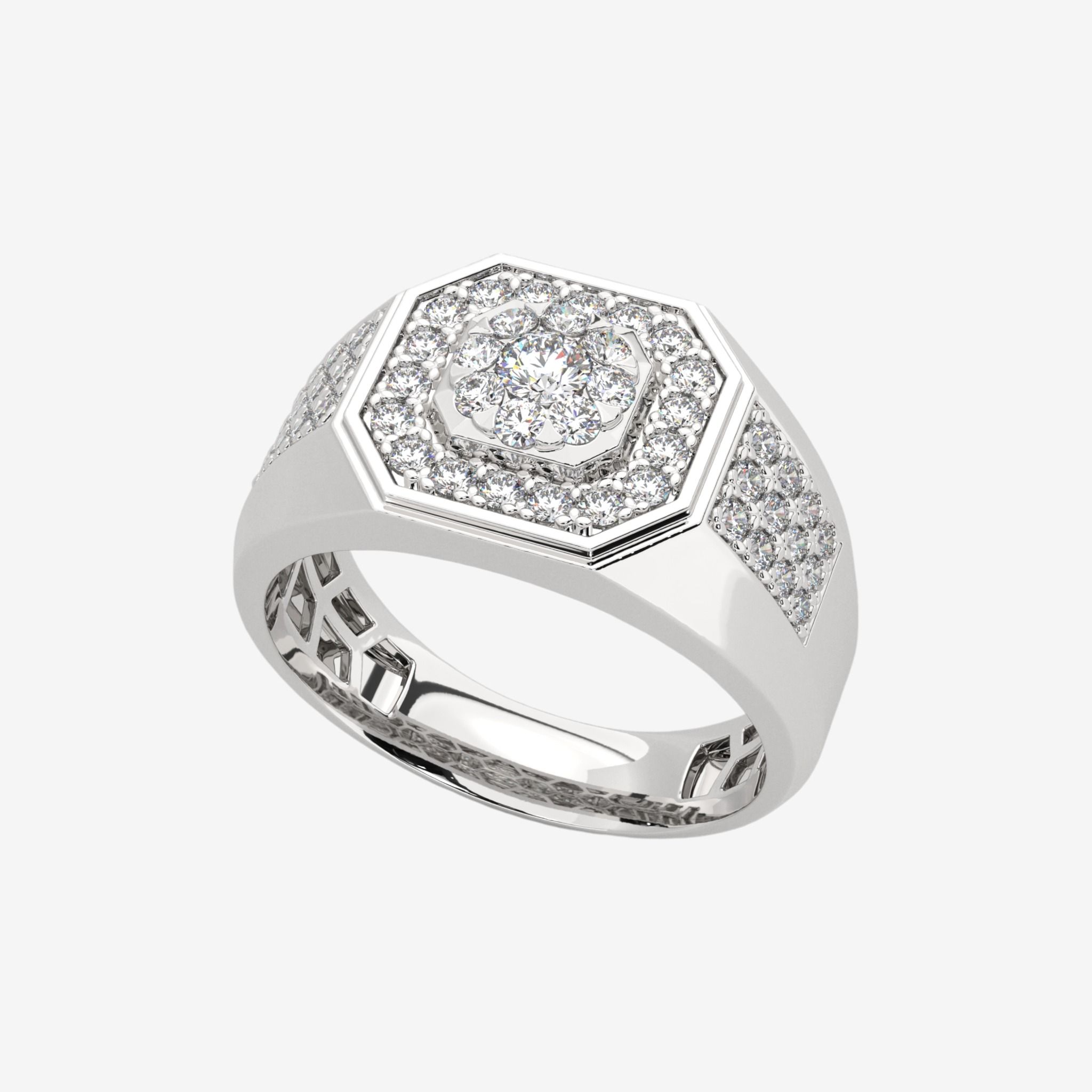 ACCENTED CLUSTER RING