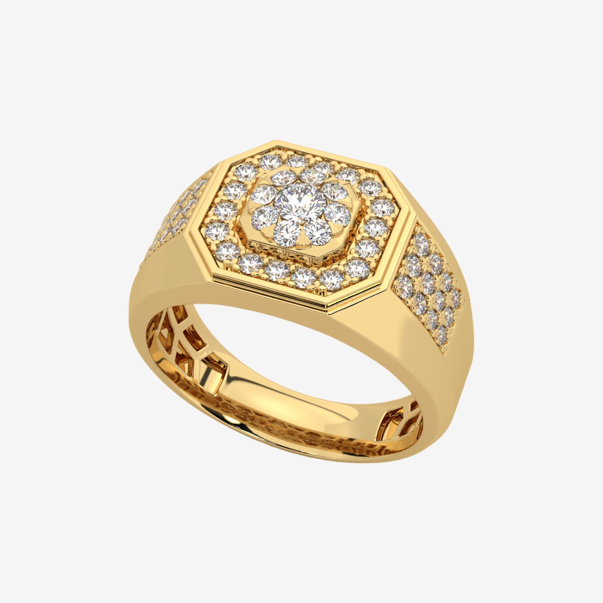 ACCENTED CLUSTER RING