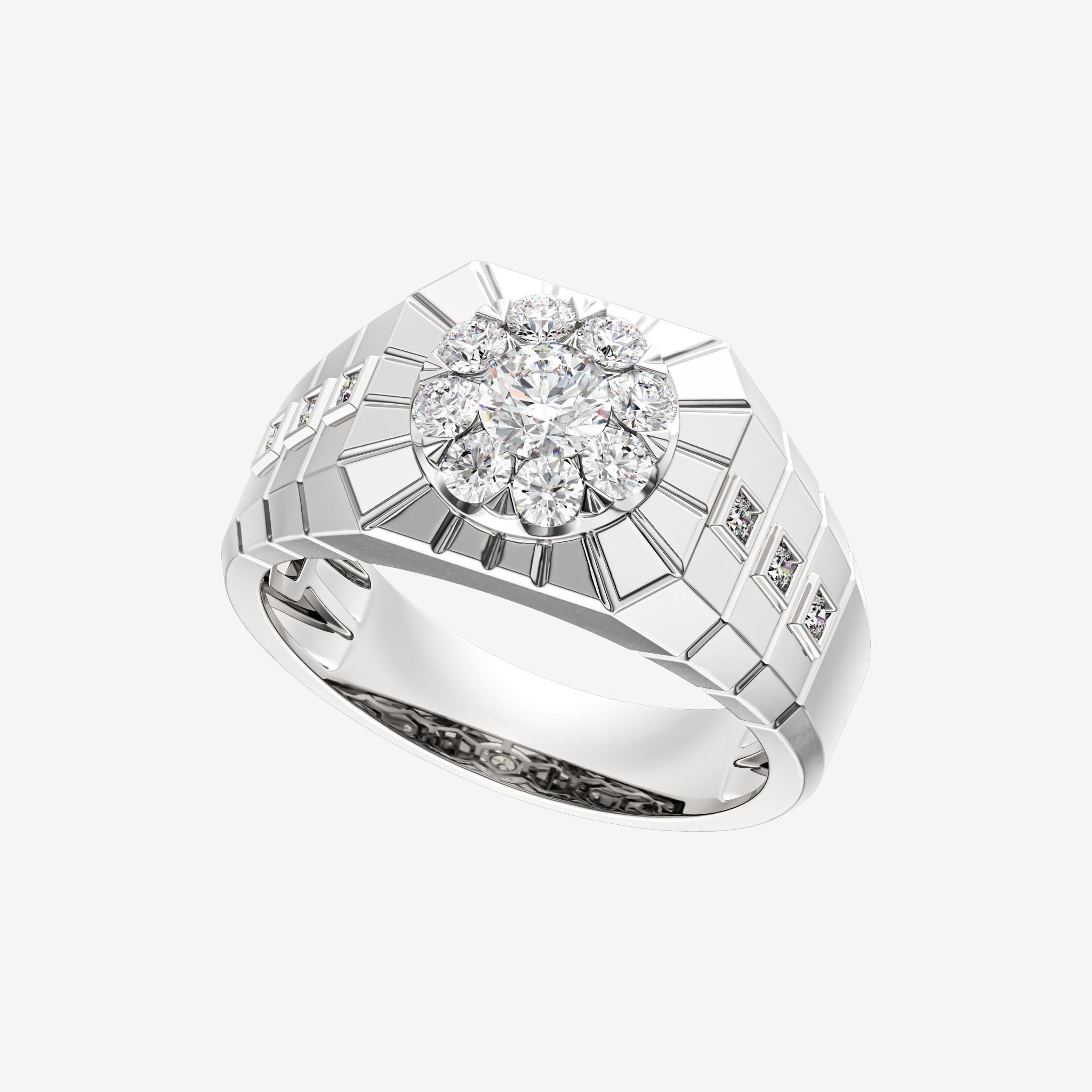ACCENTED CLUSTER RING