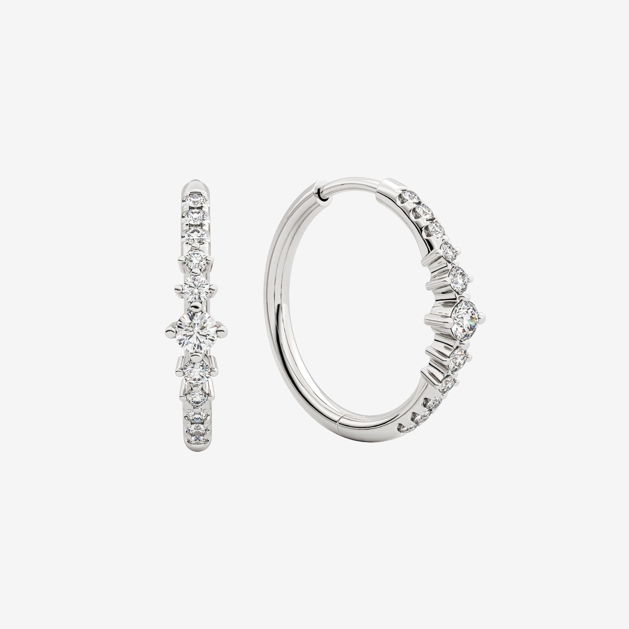 ACCENTED HOOP EARRINGS